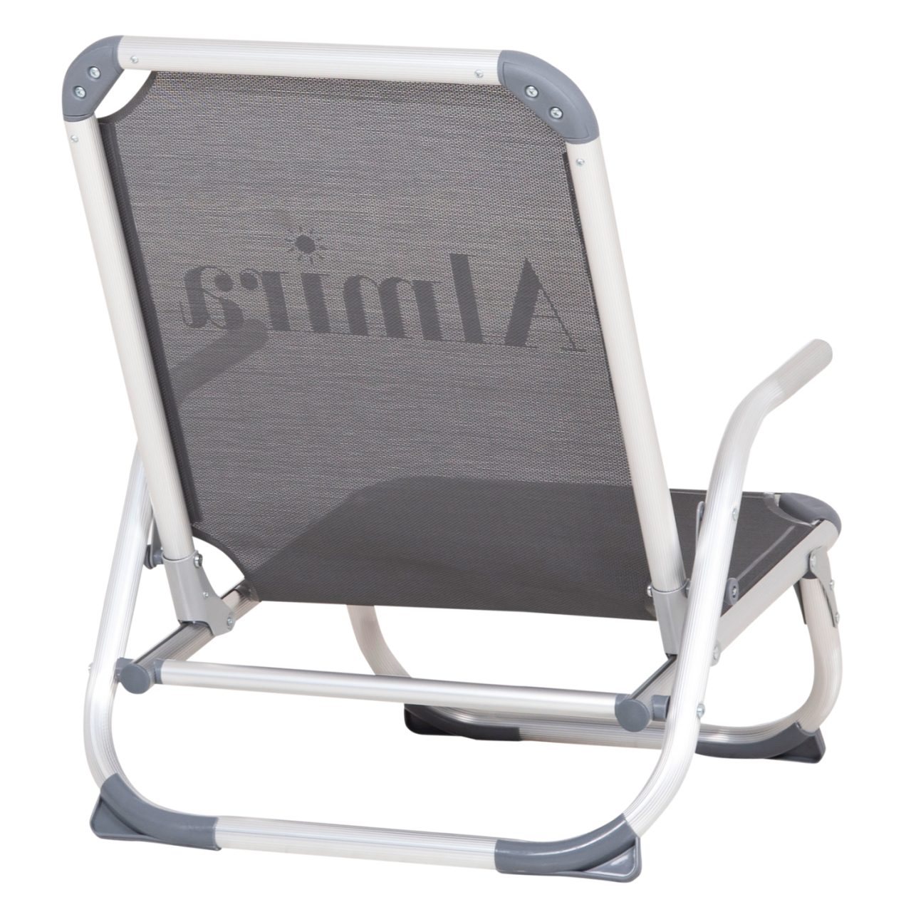 BEACH CHAIR HEAVY DUTY ALUMINUM ALMIRA HM5053.10 GREY TEXTILENE--HIGH BACKREST 55x71x66Hcm [5]