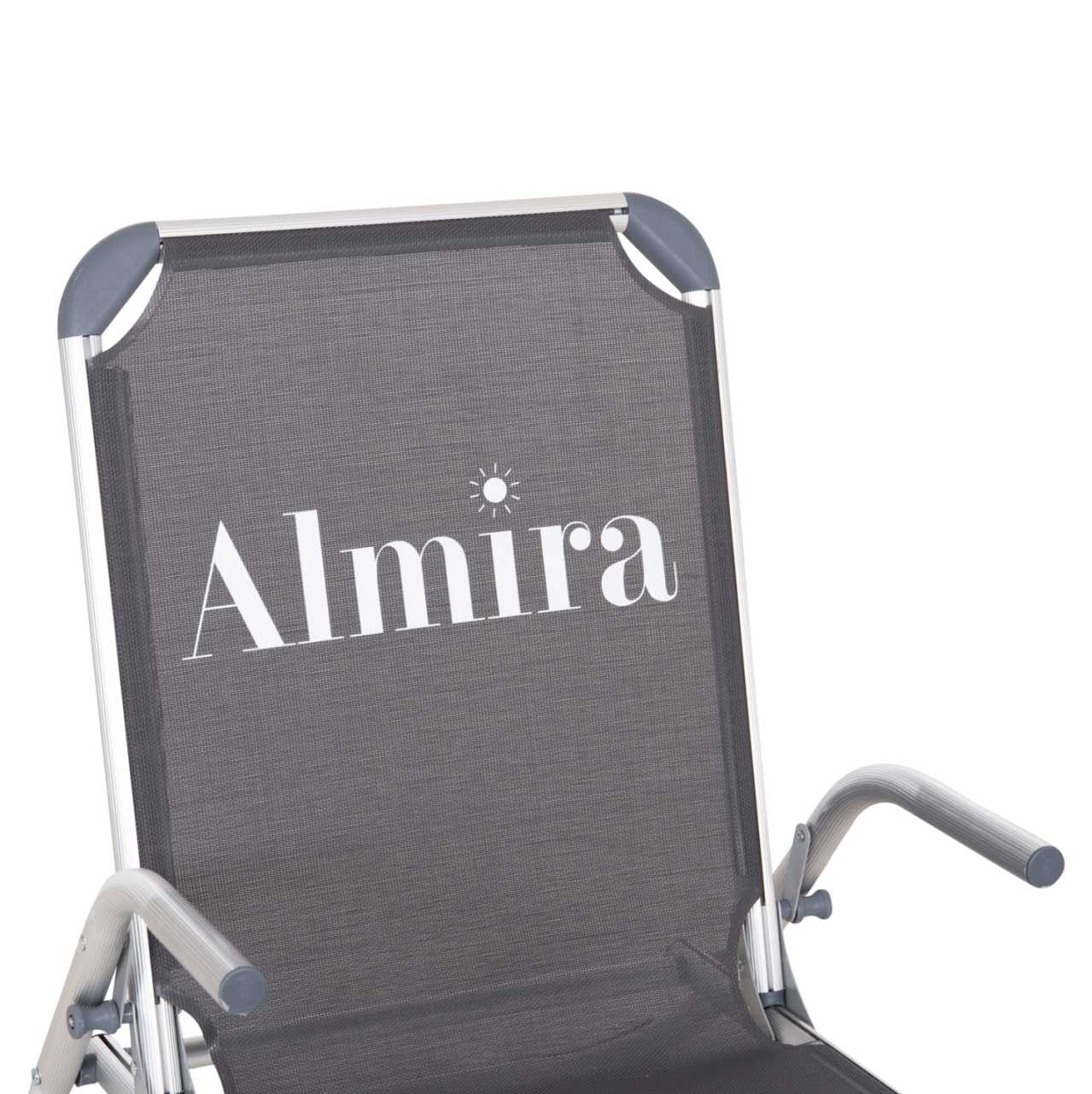 BEACH CHAIR HEAVY DUTY ALUMINUM ALMIRA HM5053.10 GREY TEXTILENE--HIGH BACKREST 55x71x66Hcm [7]