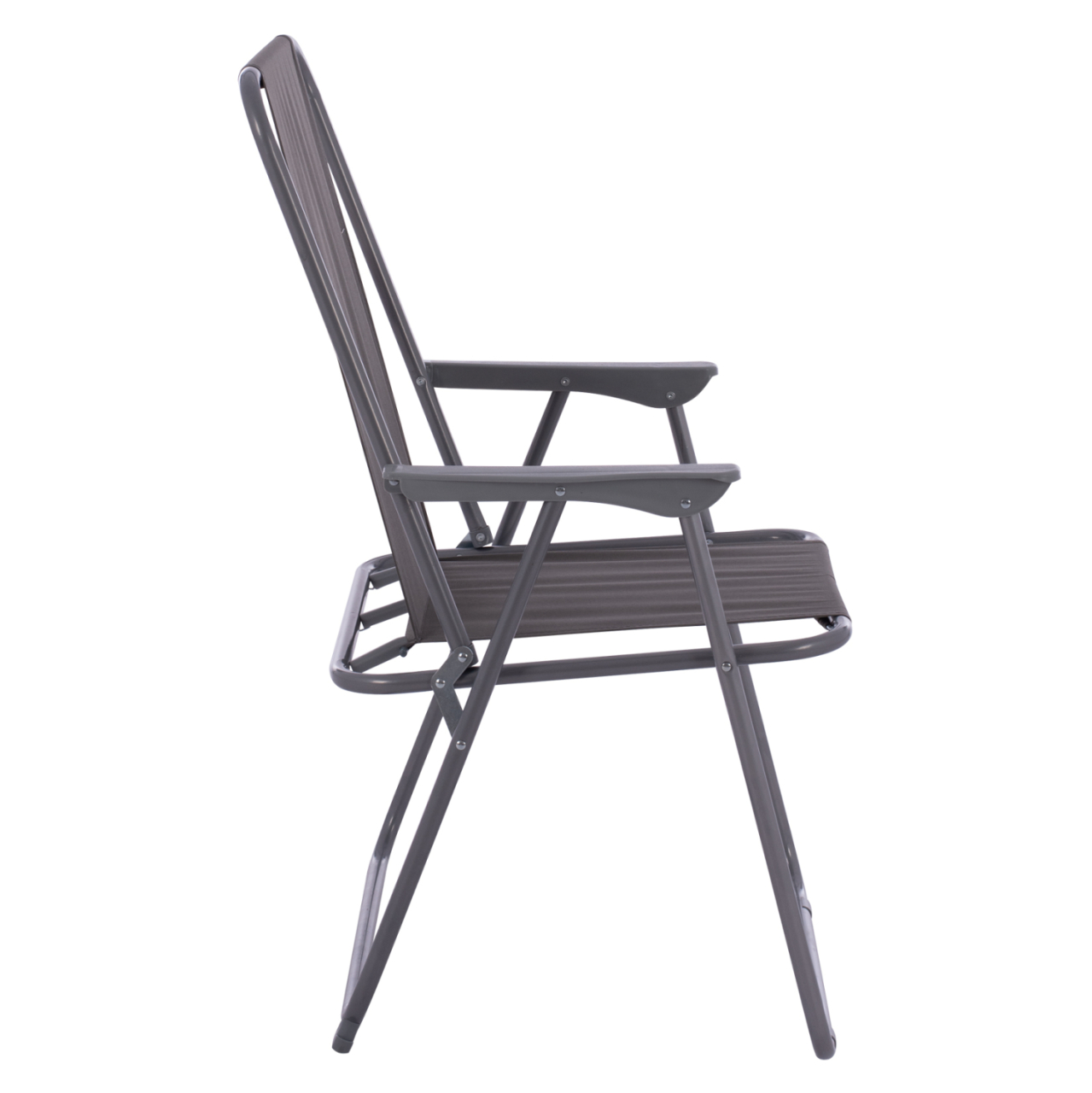 BEACH CHAIR HM5148.01, GREY FABRIC, METAL FRAME, HIGH BACK [4]
