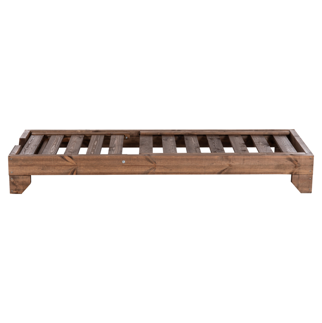 BEACH LOUNGER HEAVY-DUTY KORINOS HM10779.01 IMPREGNATED PINE WOOD IN WALNUT 79x204x77Hcm. [4]