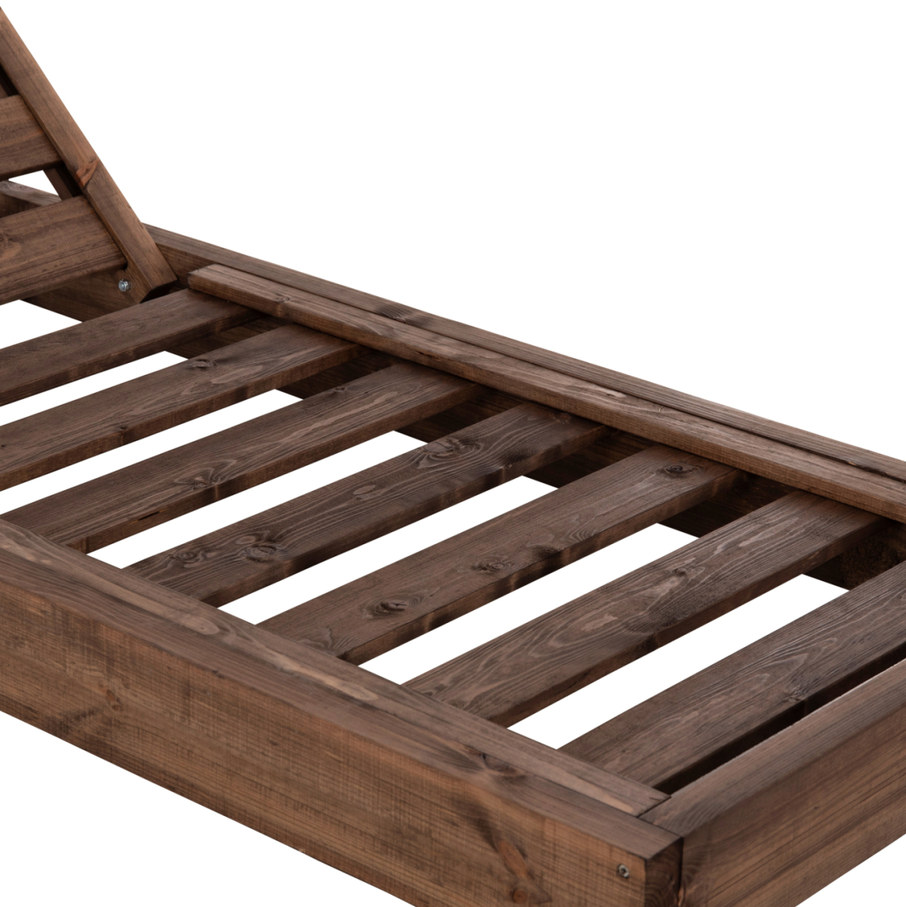 BEACH LOUNGER KORINOS HM10772.05T PINE WOOD IN WALNUT--CUSHION IN BLACK 79x204x77Hcm. [4]