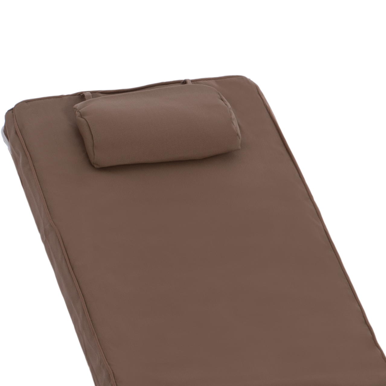 BEACH LOUNGER KORINOS HM10773.04T PINE WOOD IN WALNUT--CUSHION IN MOCHA 79x204x80Hcm. [7]