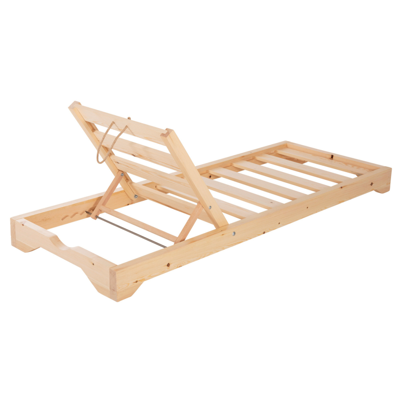 BEACH LOUNGER LOW IKARIA HM6115.01 PINE WOOD IN NATURAL 80x208x32-100Hcm. [6]