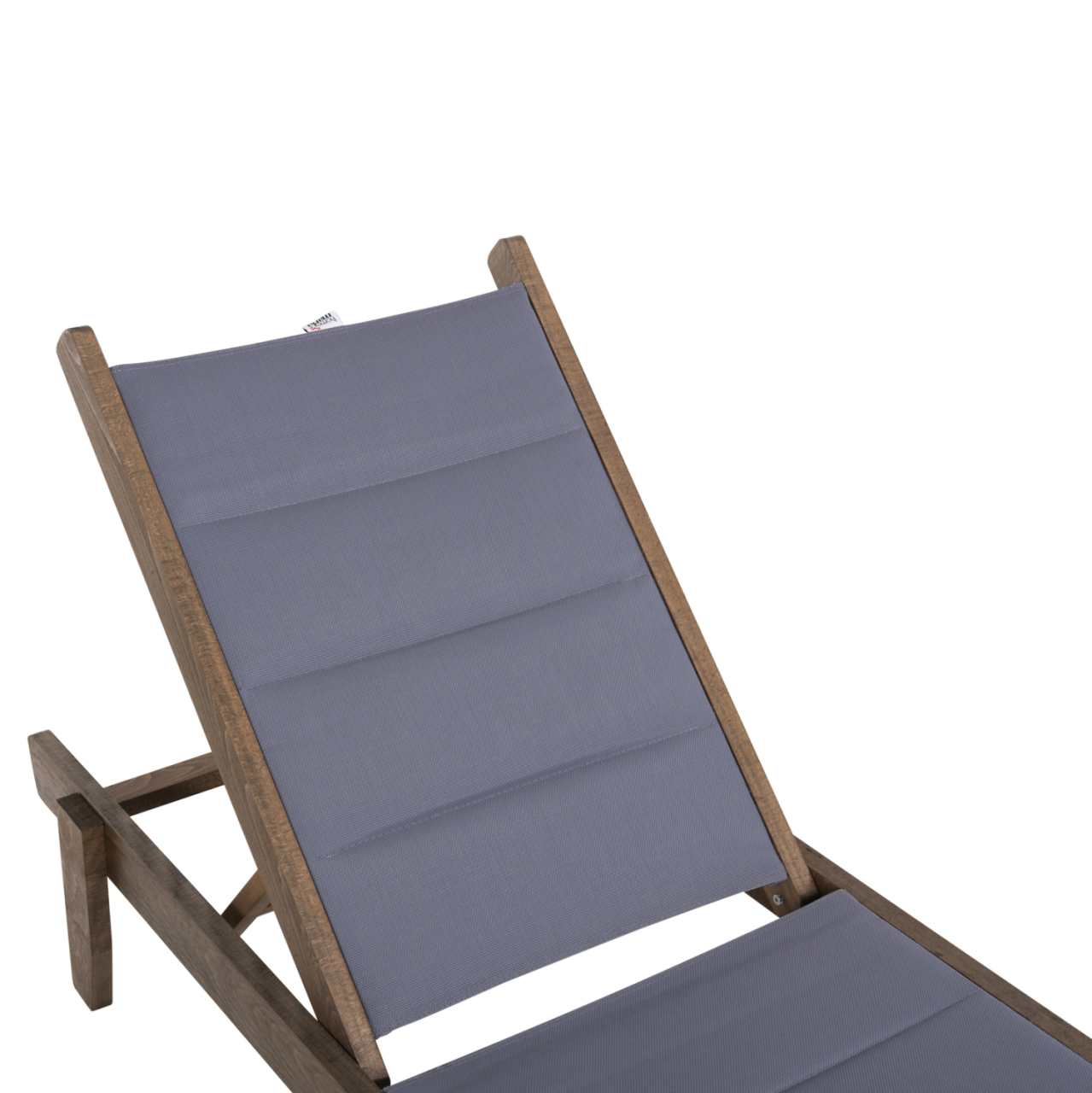 BEACH LOUNGER MILOS HM10685.02 BEECH WOOD IN WALNUT-GREY TEXTILENE CUSHION COVER 204x65x92,5Hcm. [7]