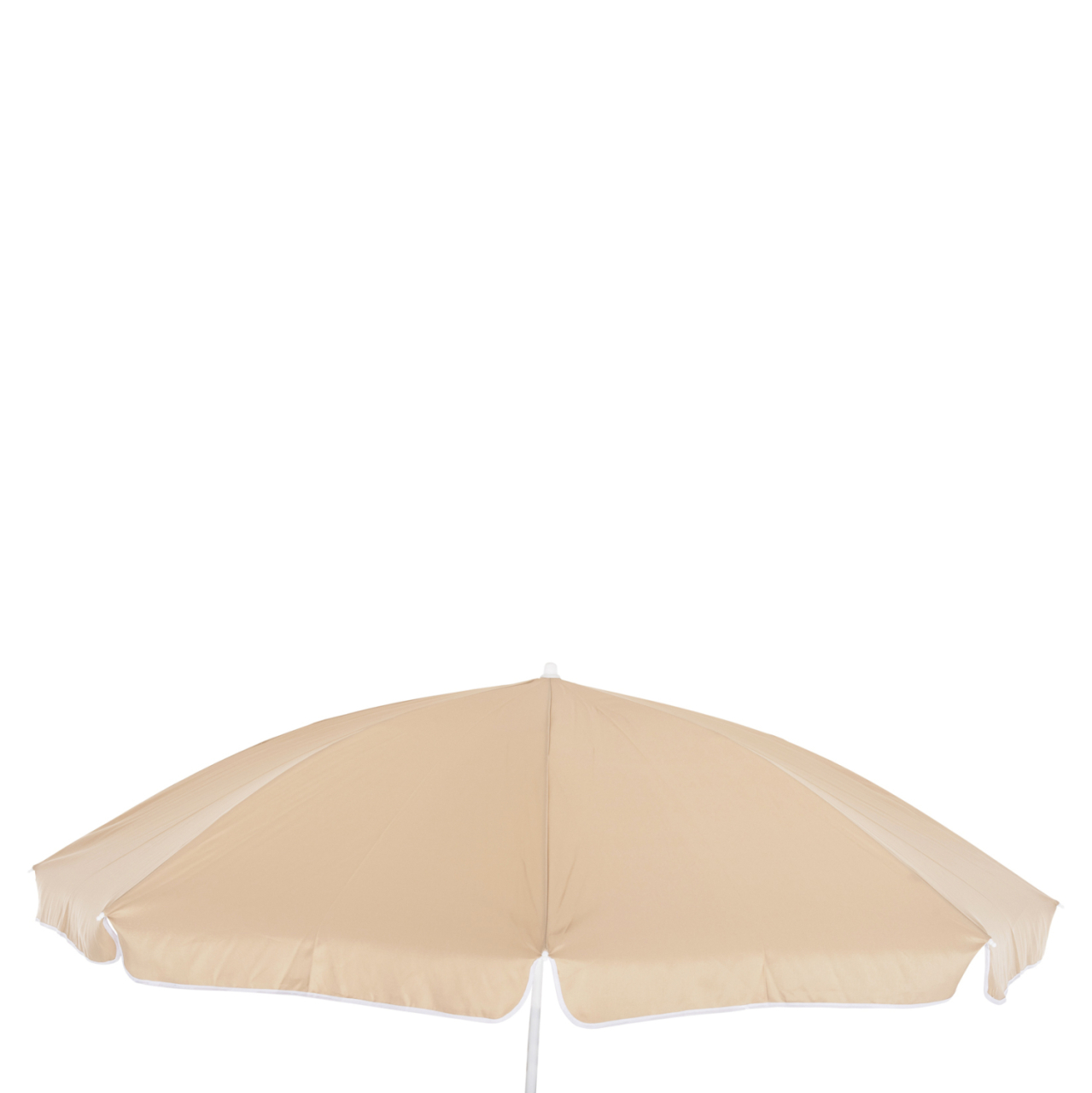 BEACH UMBRELLA WITH 8 FIBERGLASS SPOKES 2.00m HM6015.04 MOCHA COLOR-WHITE POLE [5]