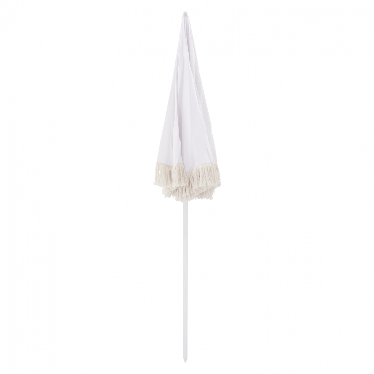 BEACH UMBRELLA WITH BEIGE MACRAME FRICTIONS HM5775.01 8 RADIAS Φ180Χ200m. [3]