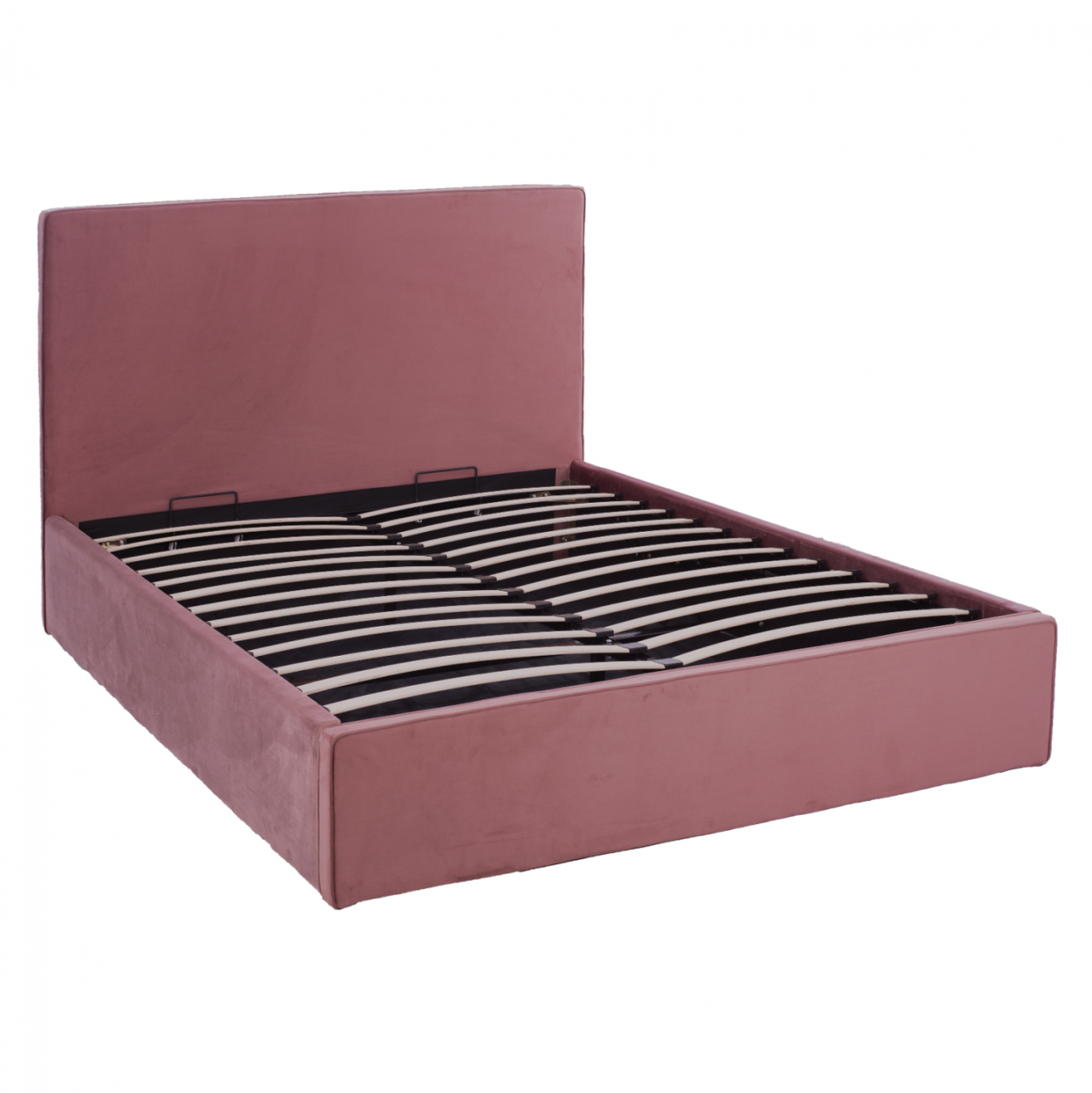 BED ALLIE HM584.12 160X200 WITH STORAGE SPACE- DUSTY PINK VELVET [5]