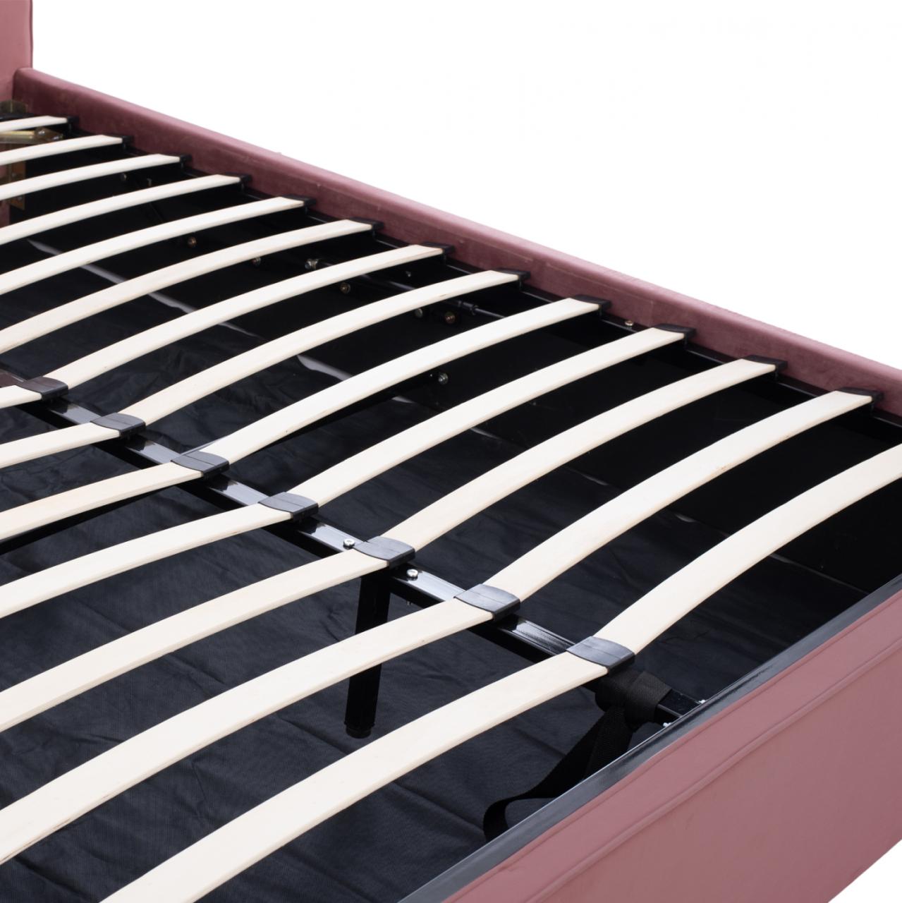 BED ALLIE HM584.12 160X200 WITH STORAGE SPACE- DUSTY PINK VELVET [10]