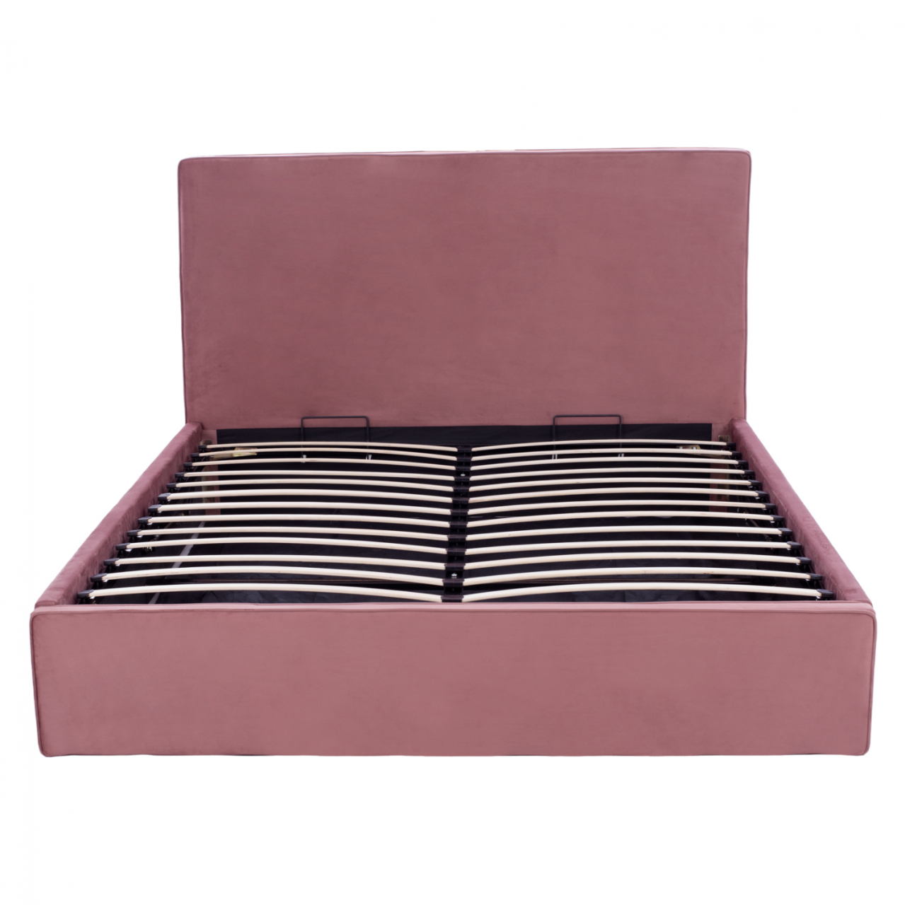 BED ALLIE HM584.12 160X200 WITH STORAGE SPACE- DUSTY PINK VELVET [6]