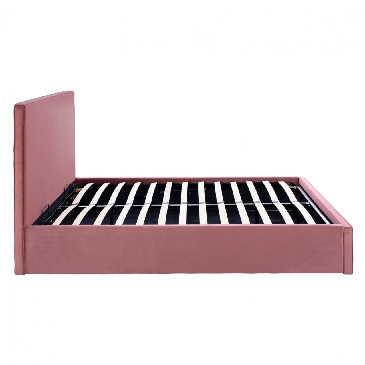BED ALLIE HM584.12 160X200 WITH STORAGE SPACE- DUSTY PINK VELVET [7]