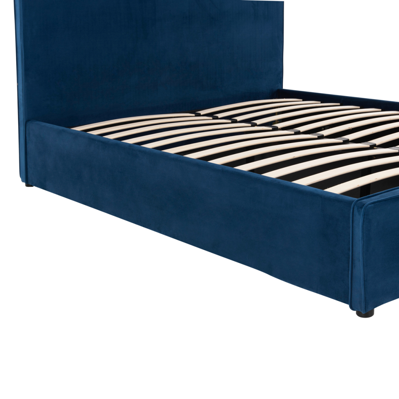 BED ALLIE HM584.18 160X200 WITH STORAGE SPACE-BLUE VELVET [6]
