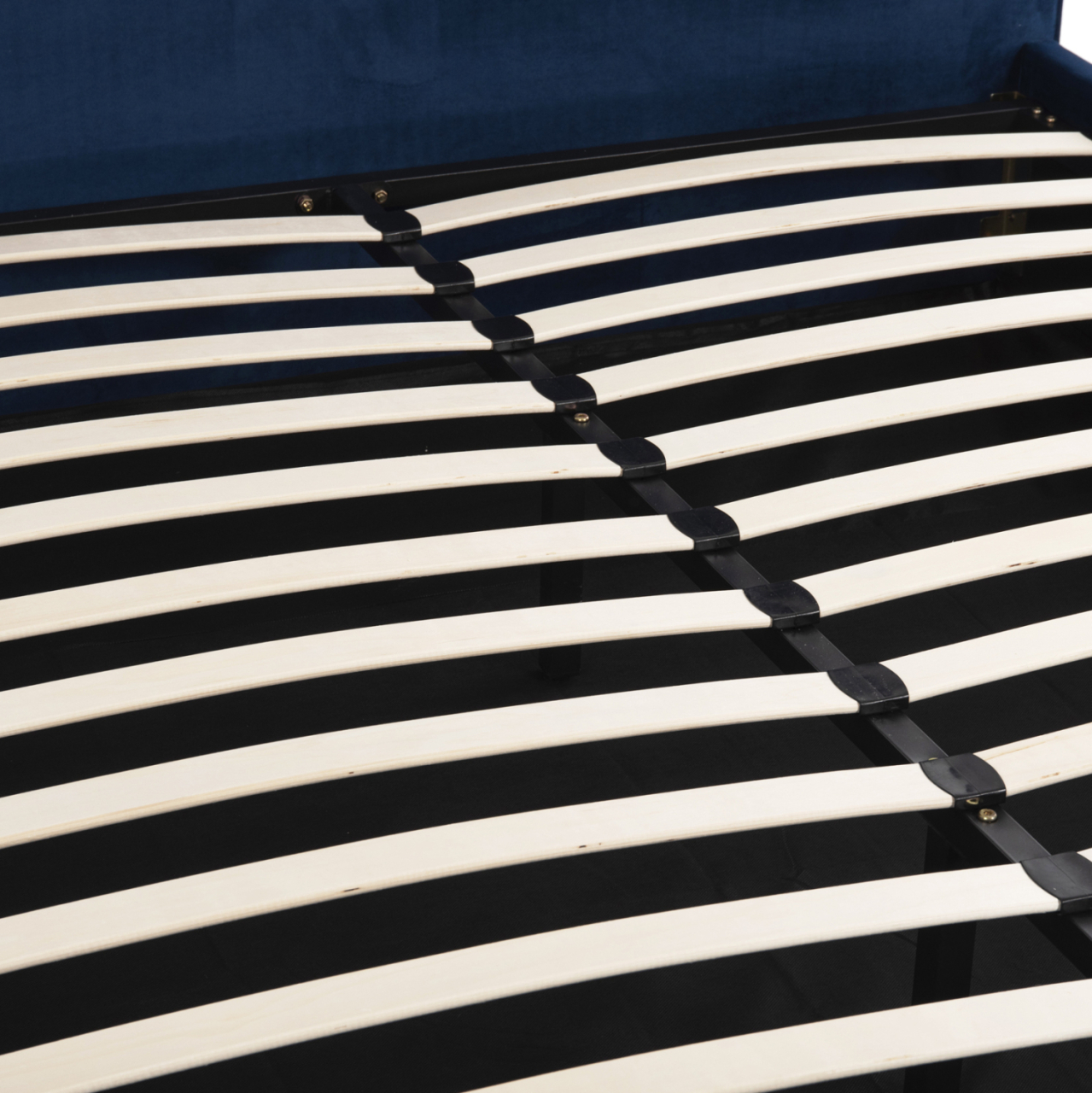BED ALLIE HM584.18 160X200 WITH STORAGE SPACE-BLUE VELVET [7]