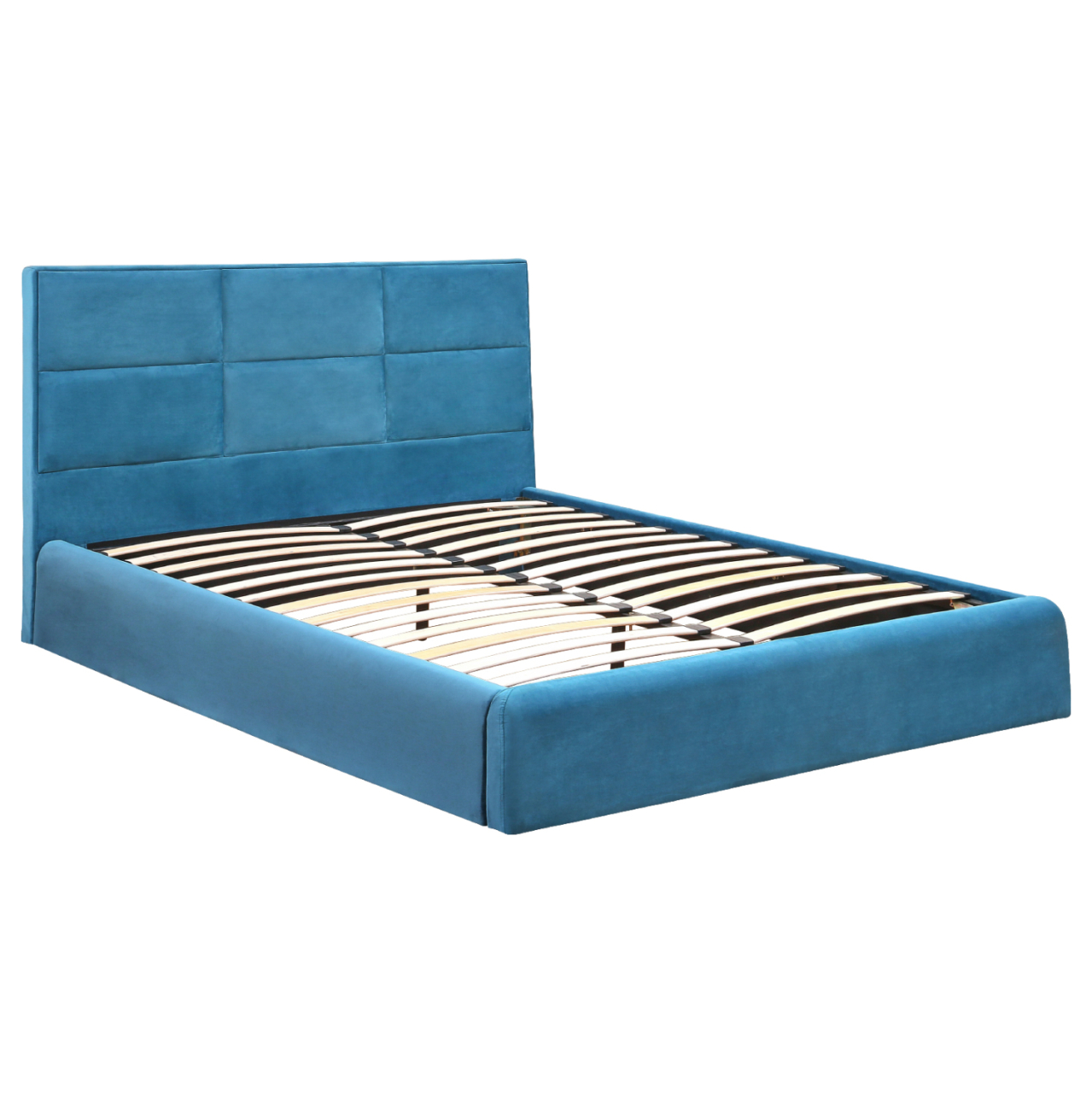 Bed Briley Velvet Royal Blue with storage space 160x200 cm HM583.18 [3]