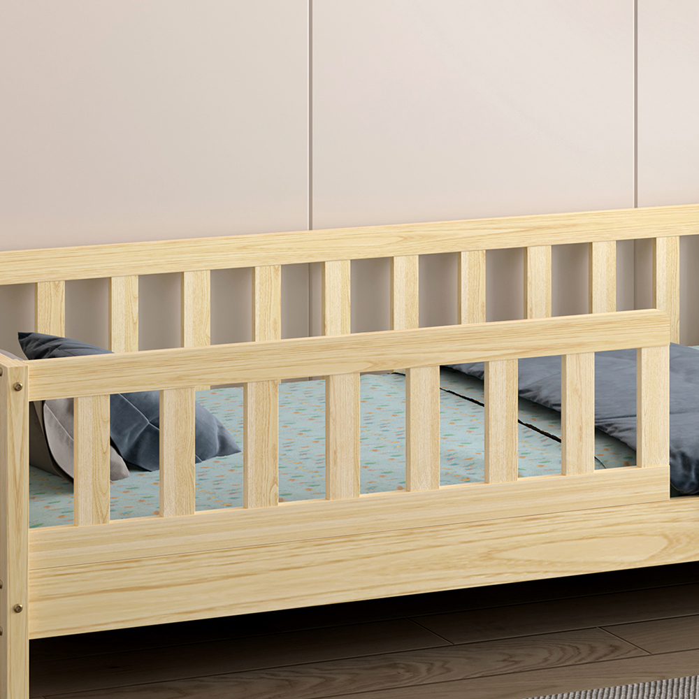 BED FOR KIDS HOUSER HM740.01 t.MONTESSORI SOLID PINE WOOD IN NATURAL WOOD--FOR 190x90cm. [8]