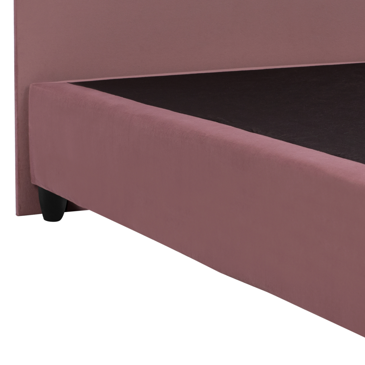 Bed HM648.12 DOLORES, dusty pink velvet, 120x200 [5]