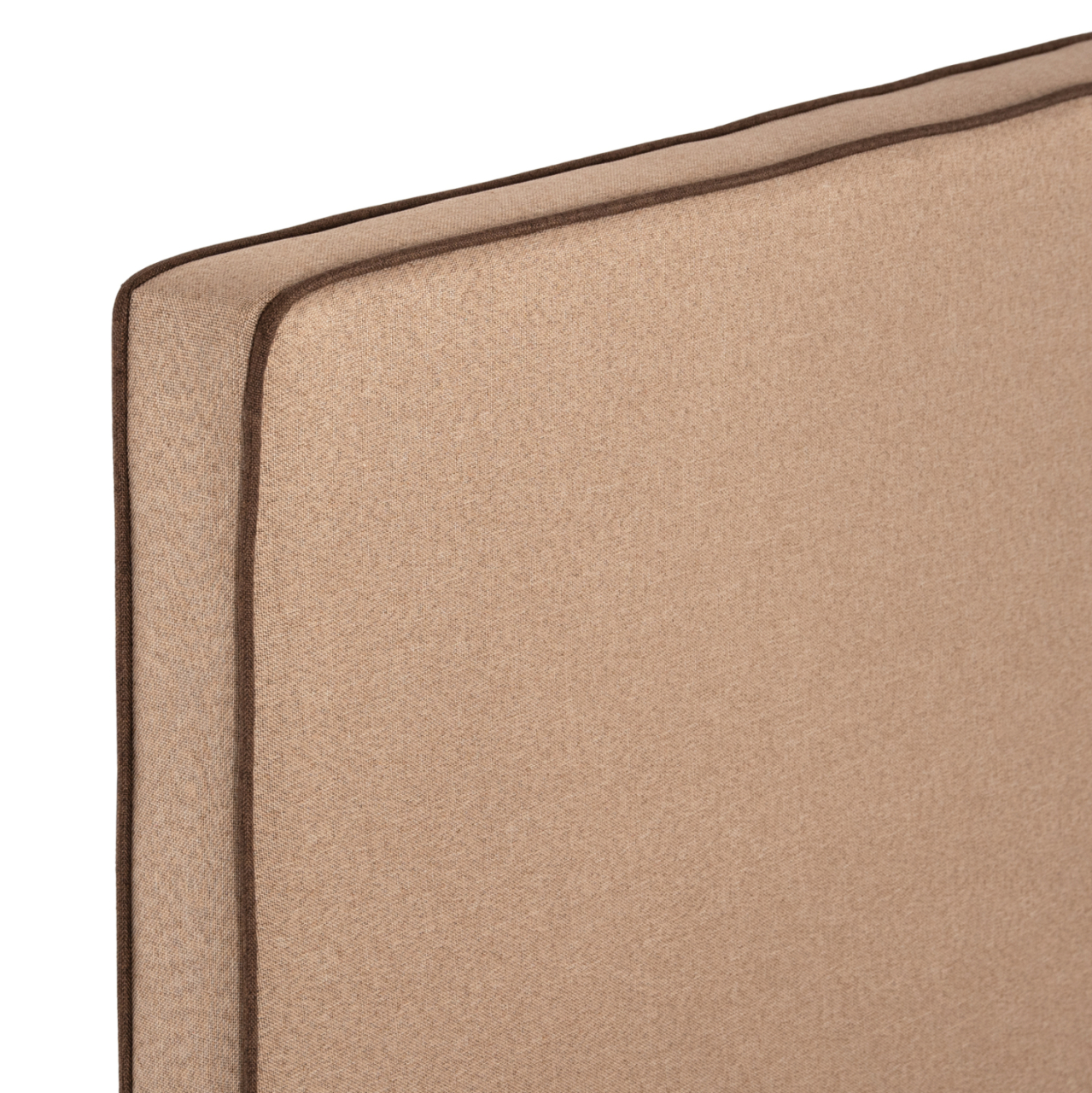 BED INDRA FB9662.02 BEIGE FABRIC BROWN RAIL FOR MATTRESS 160X200cm. [8]