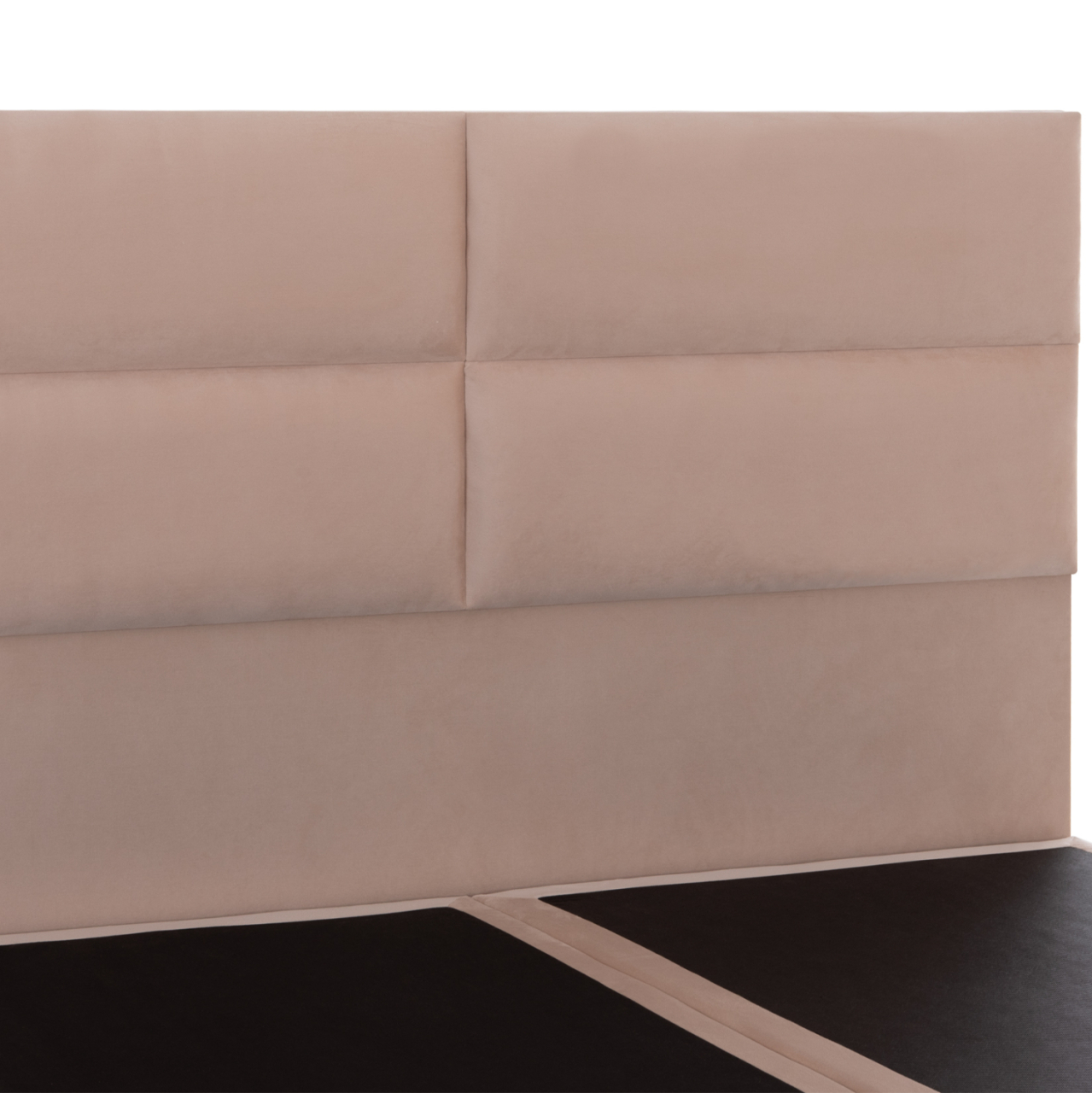 BED KING-SIZE MADE OF SAND BEIGE FABRIC MILO HM628.22 FOR MATTRESS 180x200cm. [7]