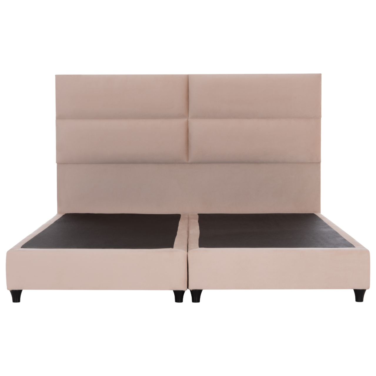 BED KING-SIZE MADE OF SAND BEIGE FABRIC MILO HM628.22 FOR MATTRESS 180x200cm. [4]