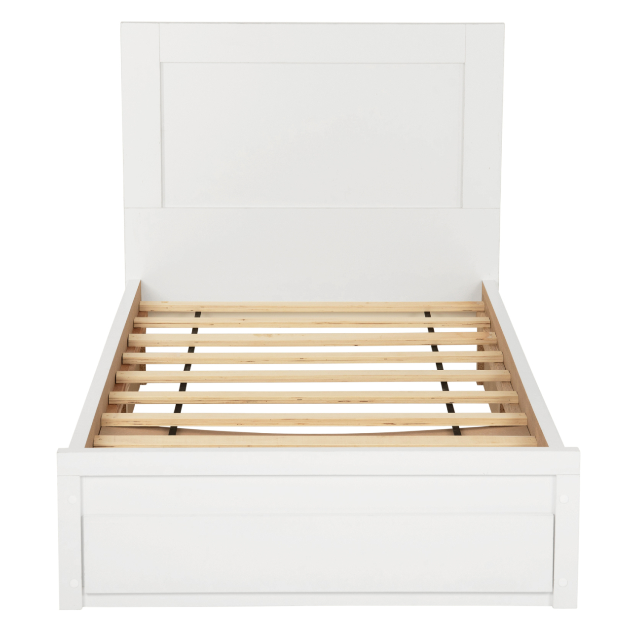 BED MELANY HM346.05 WITH 1 DRAWER- WHITE 90X190 cm. [5]
