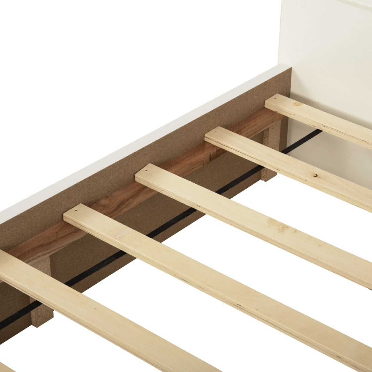BED MELANY HM346.05 WITH 1 DRAWER- WHITE 90X190 cm. [8]