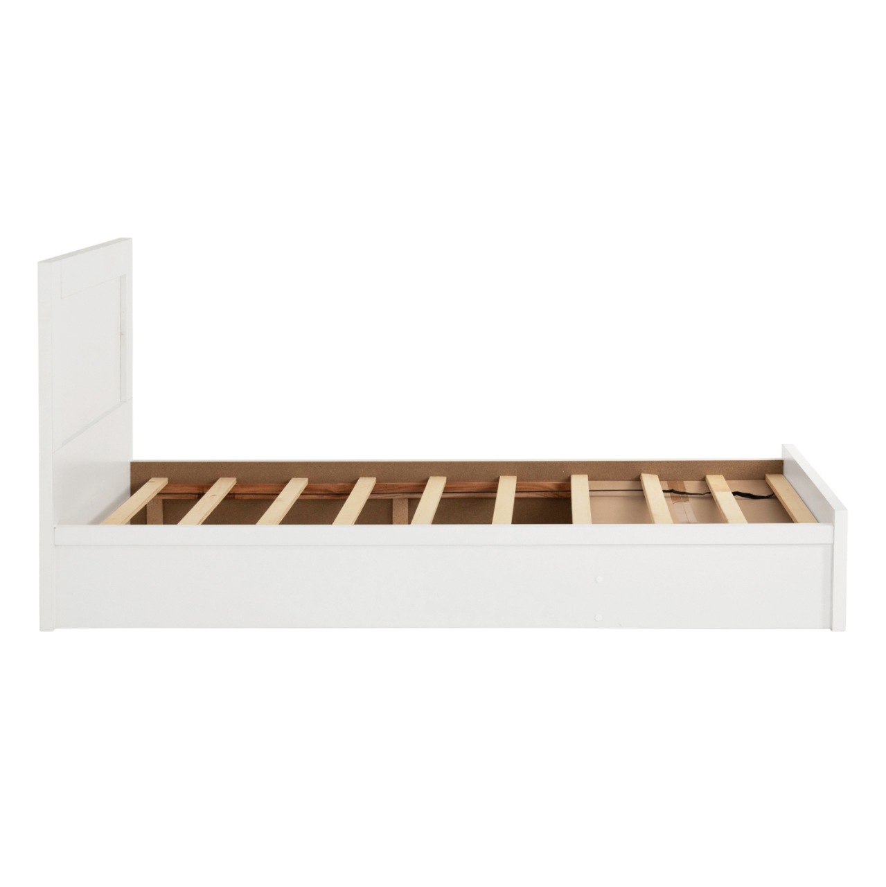 BED MELANY HM346.05 WITH 1 DRAWER- WHITE 90X190 cm. [6]