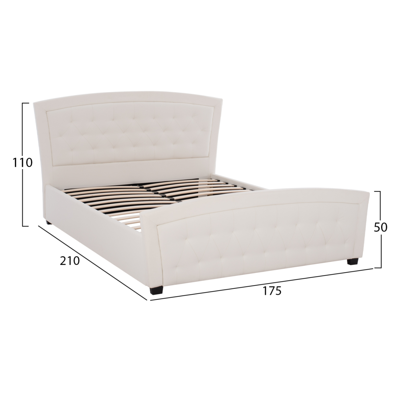 BED ODELIA WITH PU HM550.11 150x200cm. [2]