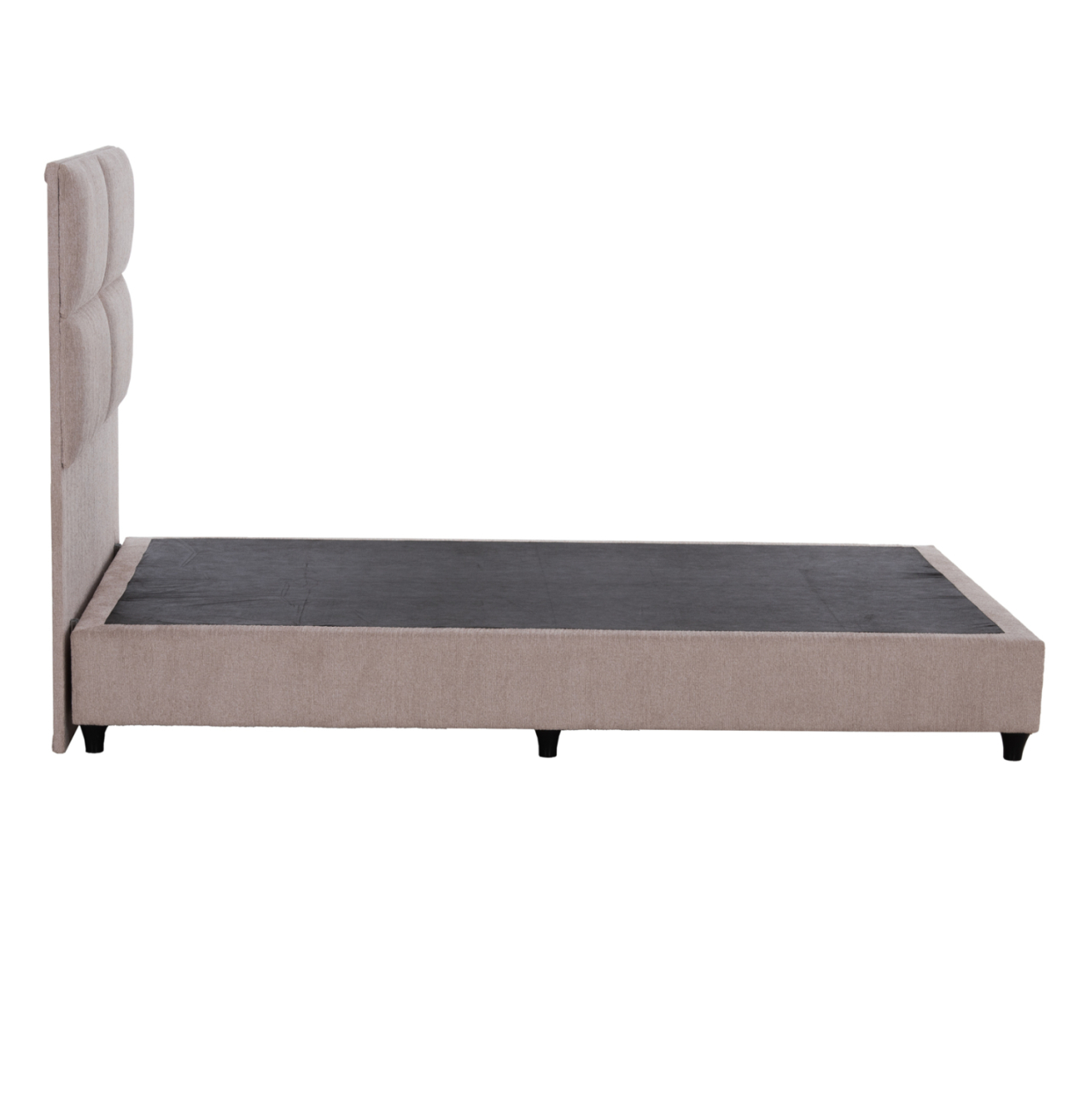 BED SEMI-DOUBLE WITH BEIGE FABRIC MILO HM646.32 FOR MATTRESS 120x200cm. [5]