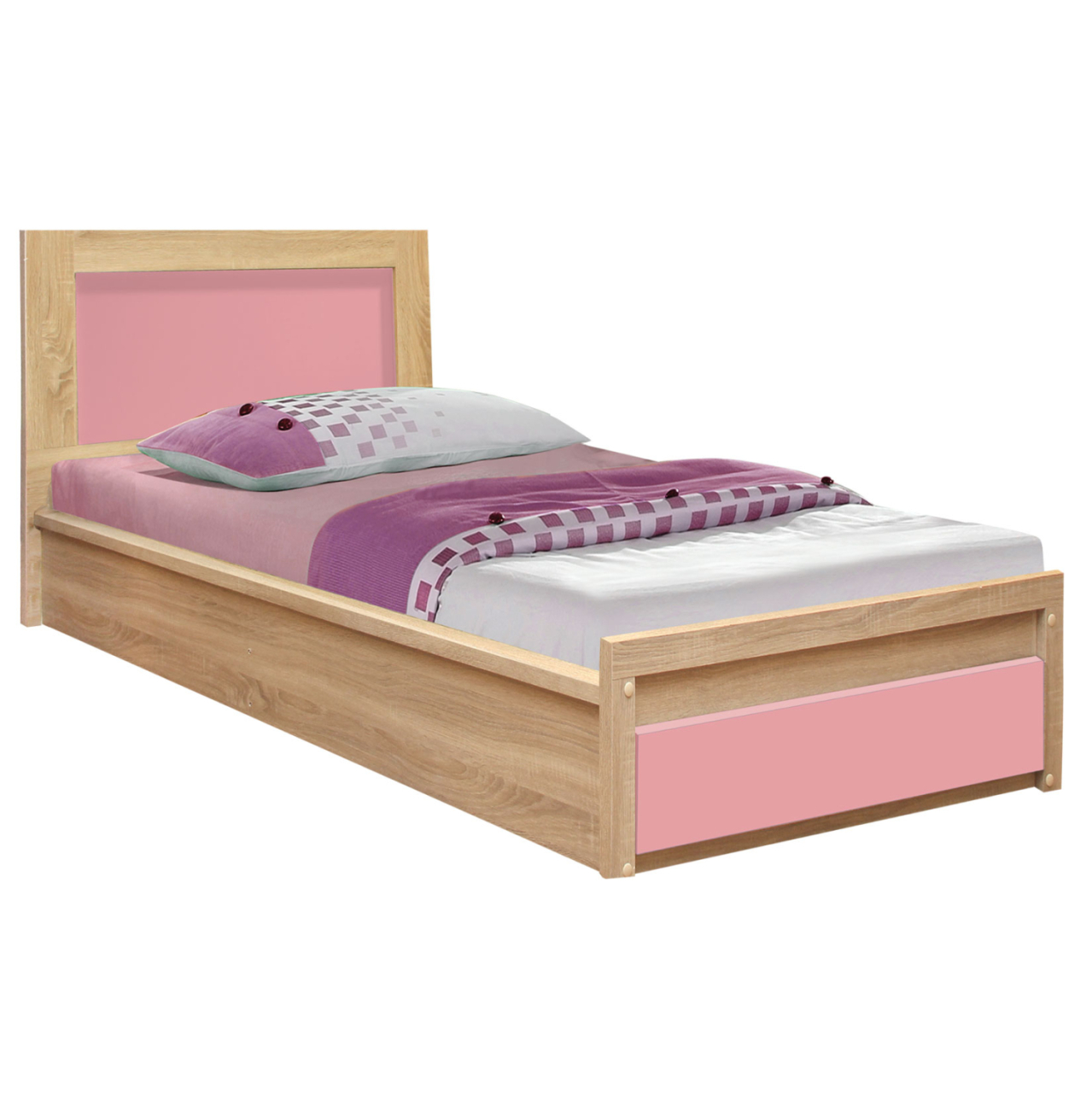 Bed with drawer Playroom HM330.02 Sonama-Pink 90x190cm [2]