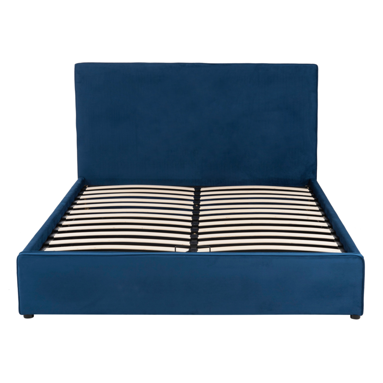 BED WITH MATTRESS and STORAGE SPACE ALLIE HM10805.18 BLUE VELVET--MATTRESS 160Χ200cm [5]