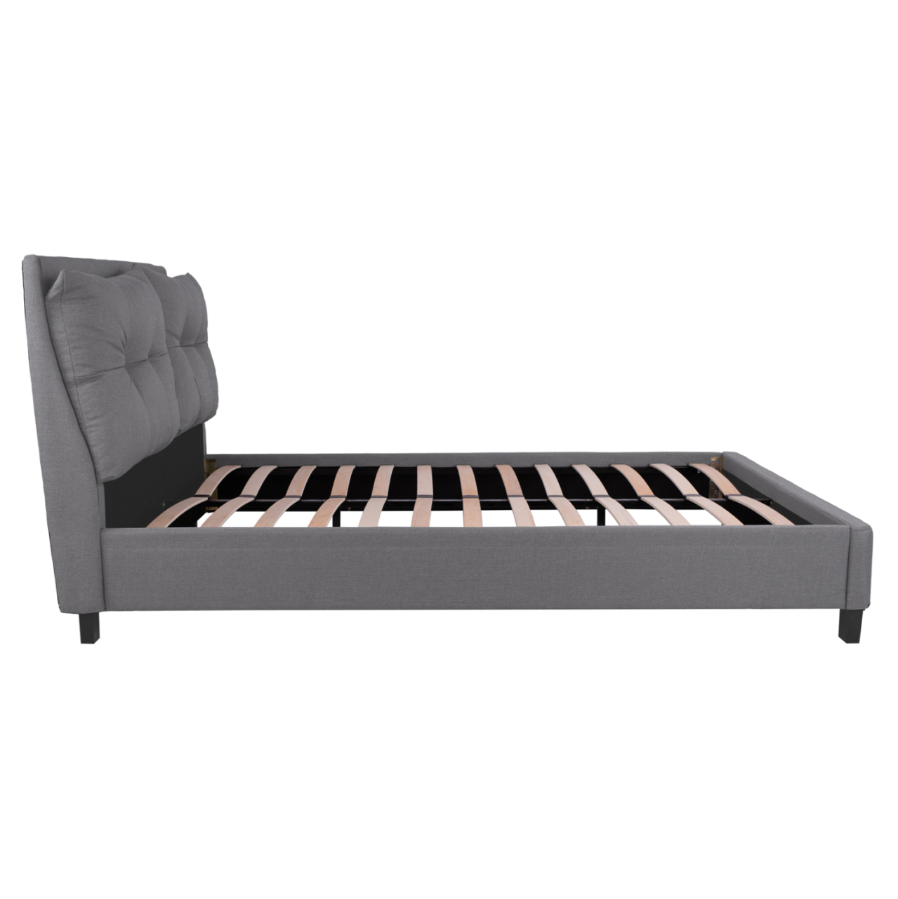 BED WITH MATTRESS BILLIE HM21284.03 GREY FABRIC--FOR MATTRESS 160x200cm [5]