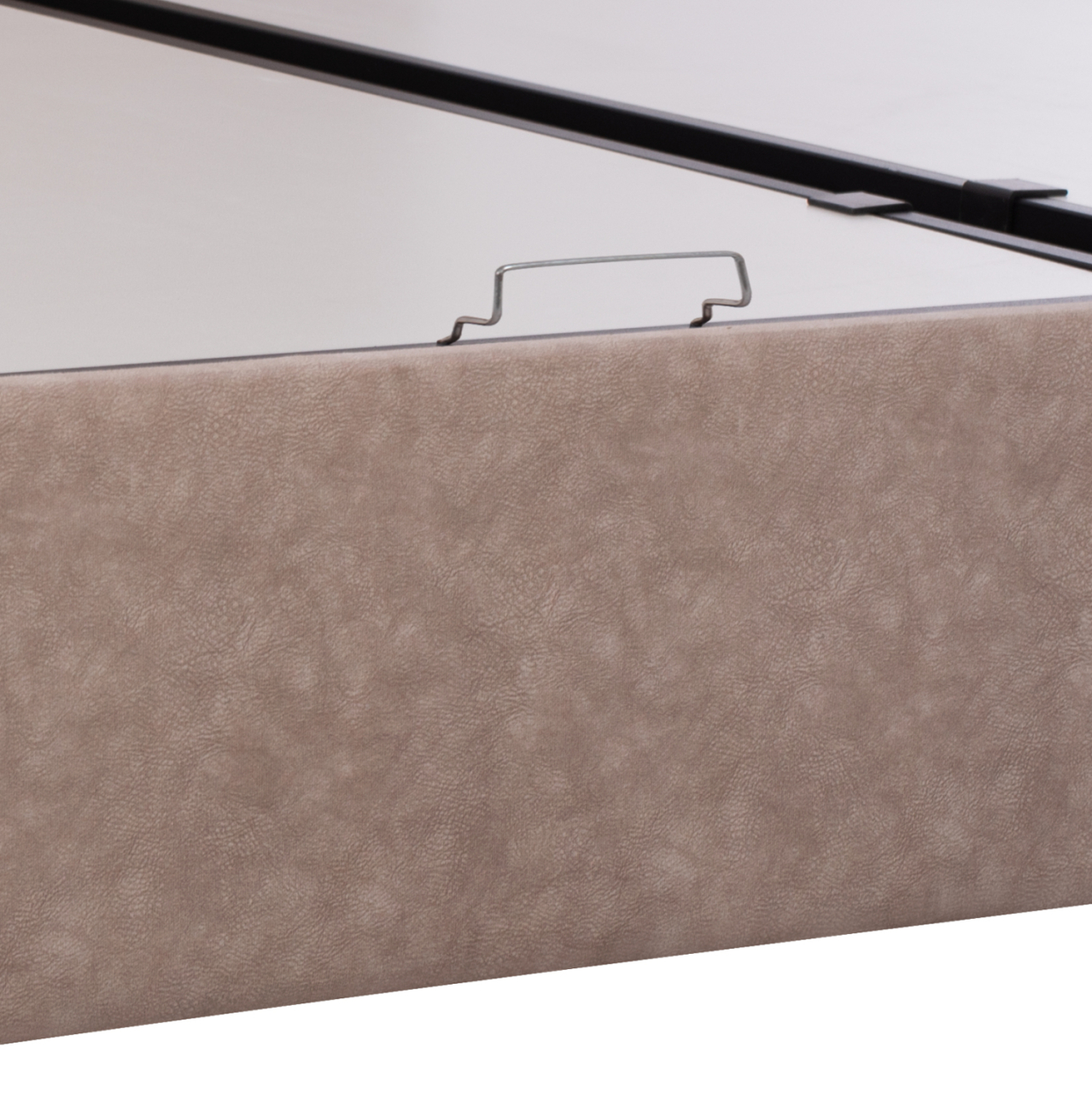 BED WITH MATTRESS DOUBLE DOLORES HM21165 BEIGE FABRIC and STORAGE SPACE--FOR 160x200cm [7]