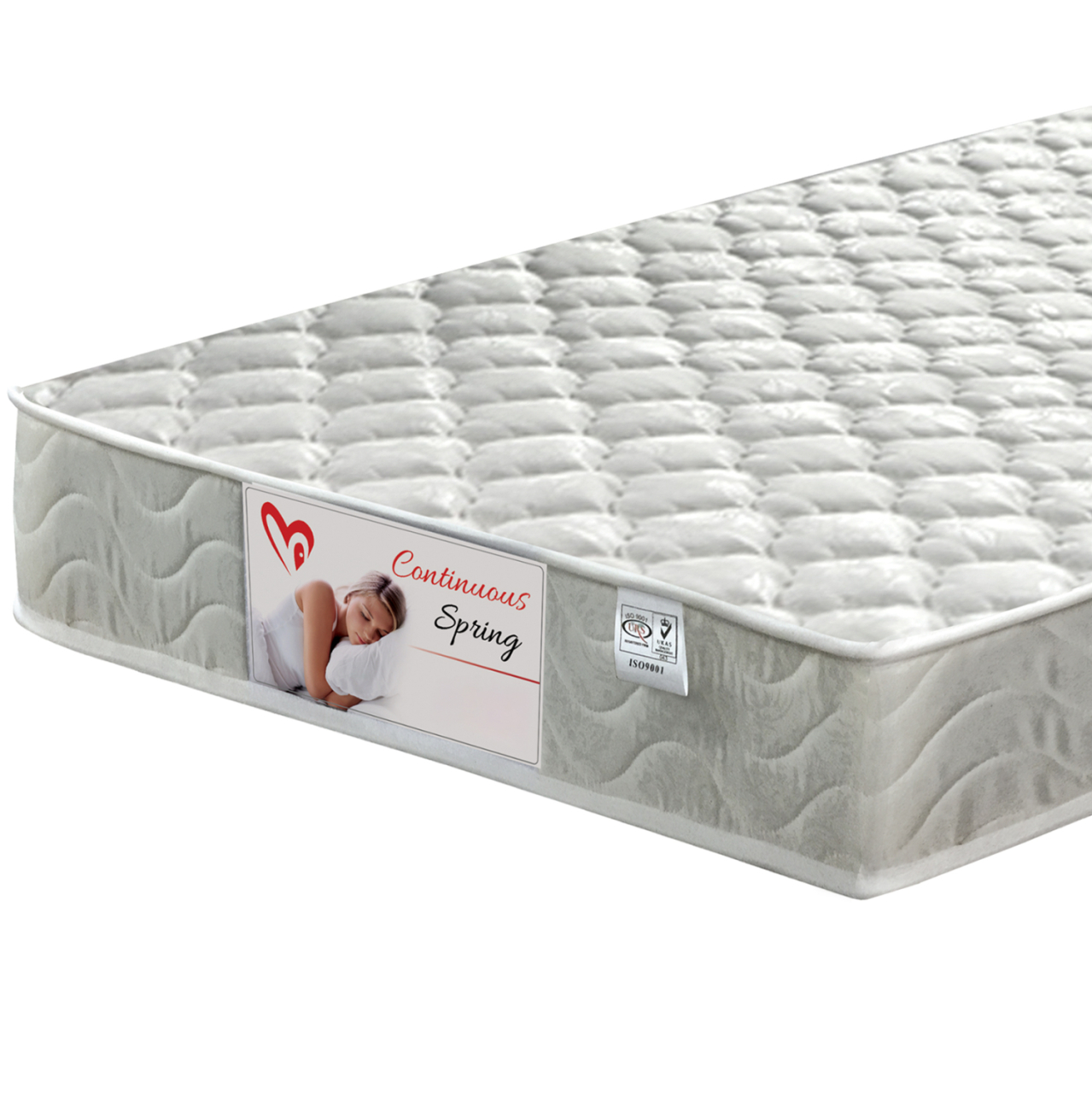 BED WITH MATTRESS GIMLY HM21300.02 PINE WOOD IN GREY COLOR FOR MATTRESS 90x190cm [4]