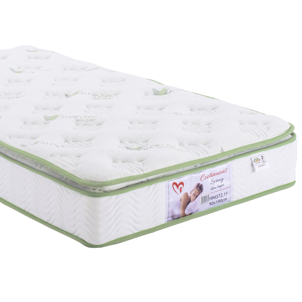 BED WITH MATTRESS GOALIE HM21309 PINE WOOD IN NATURAL-WHITE-BLACK--MATTRESS 90x190cm [4]