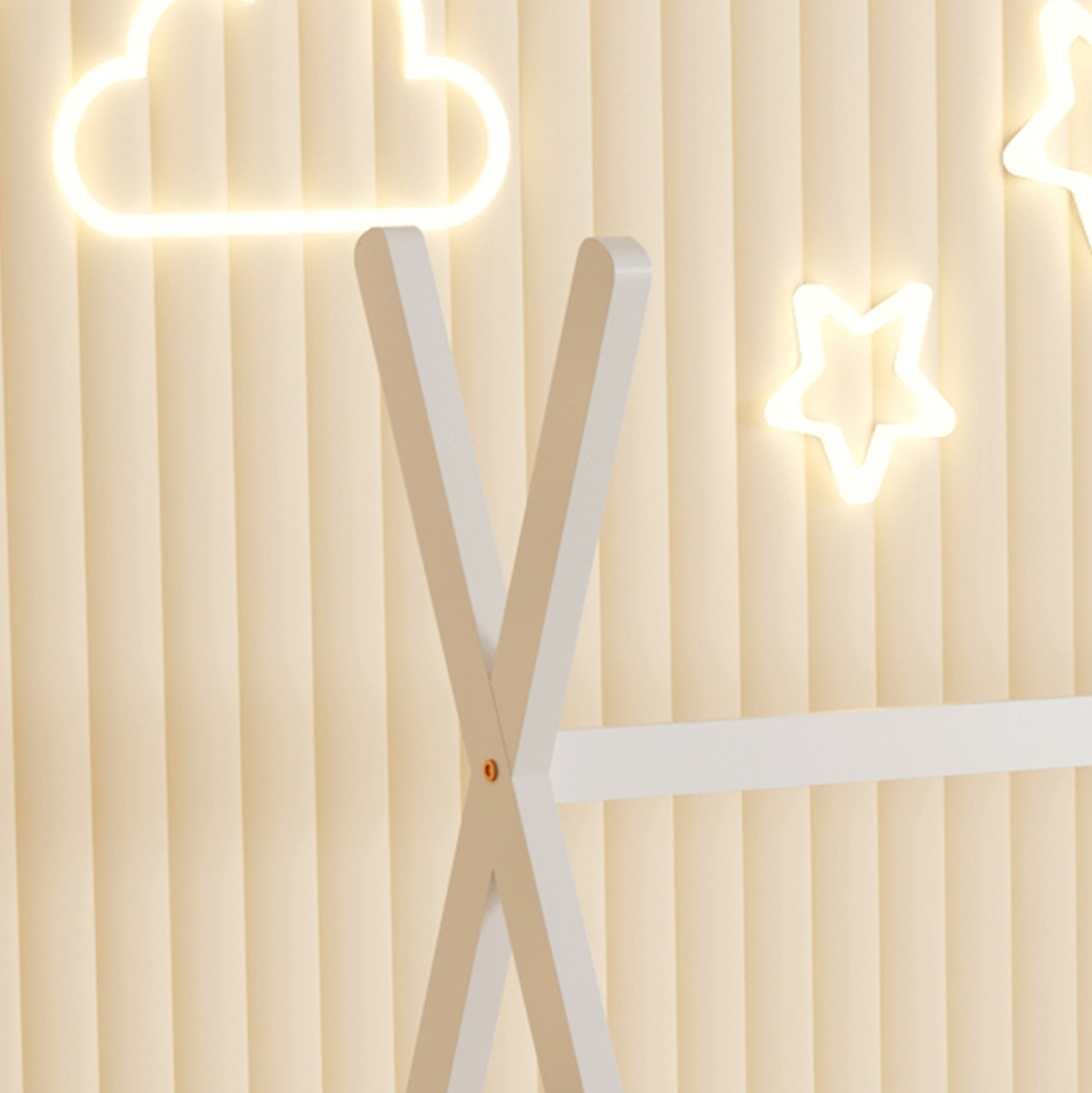 BED WITH MATTRESS MUNK HM21306.01 PINE WOOD IN WHITE COLOR--MATTRESS 90x190cm [6]