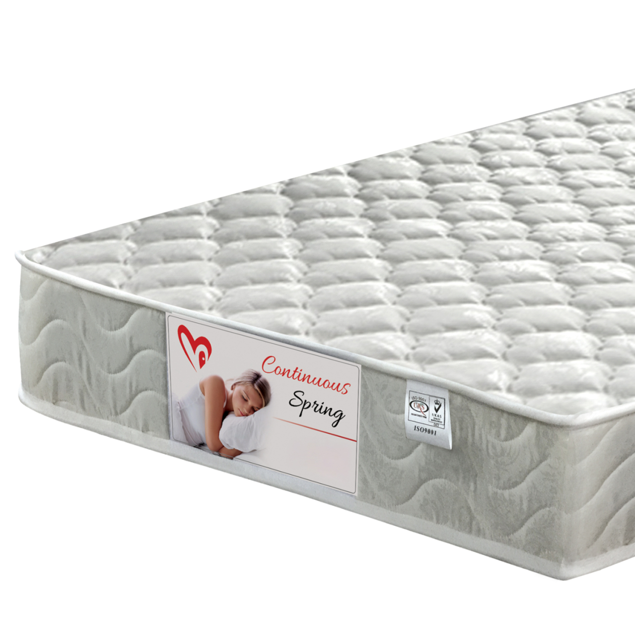 BED WITH MATTRESS SUZIE HM21331 METAL and WOOD IN WALNUT--MATTRESS 90x190cm [4]