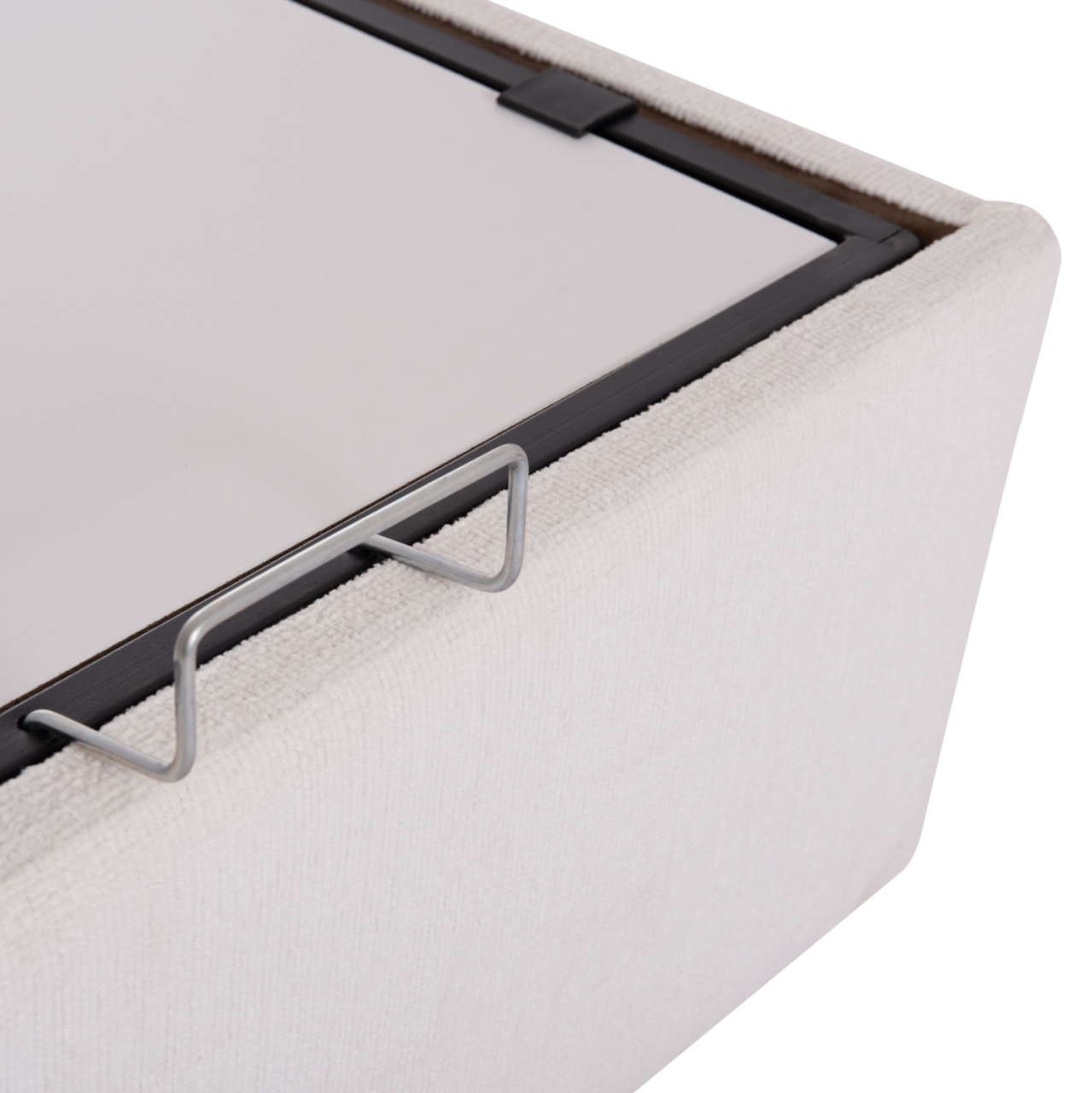 BED WITH STORAGE SPACE DREAMLET HM716.03 WHITE TEDDY FABRIC -FOR MATTRESS 160x200cm. [7]