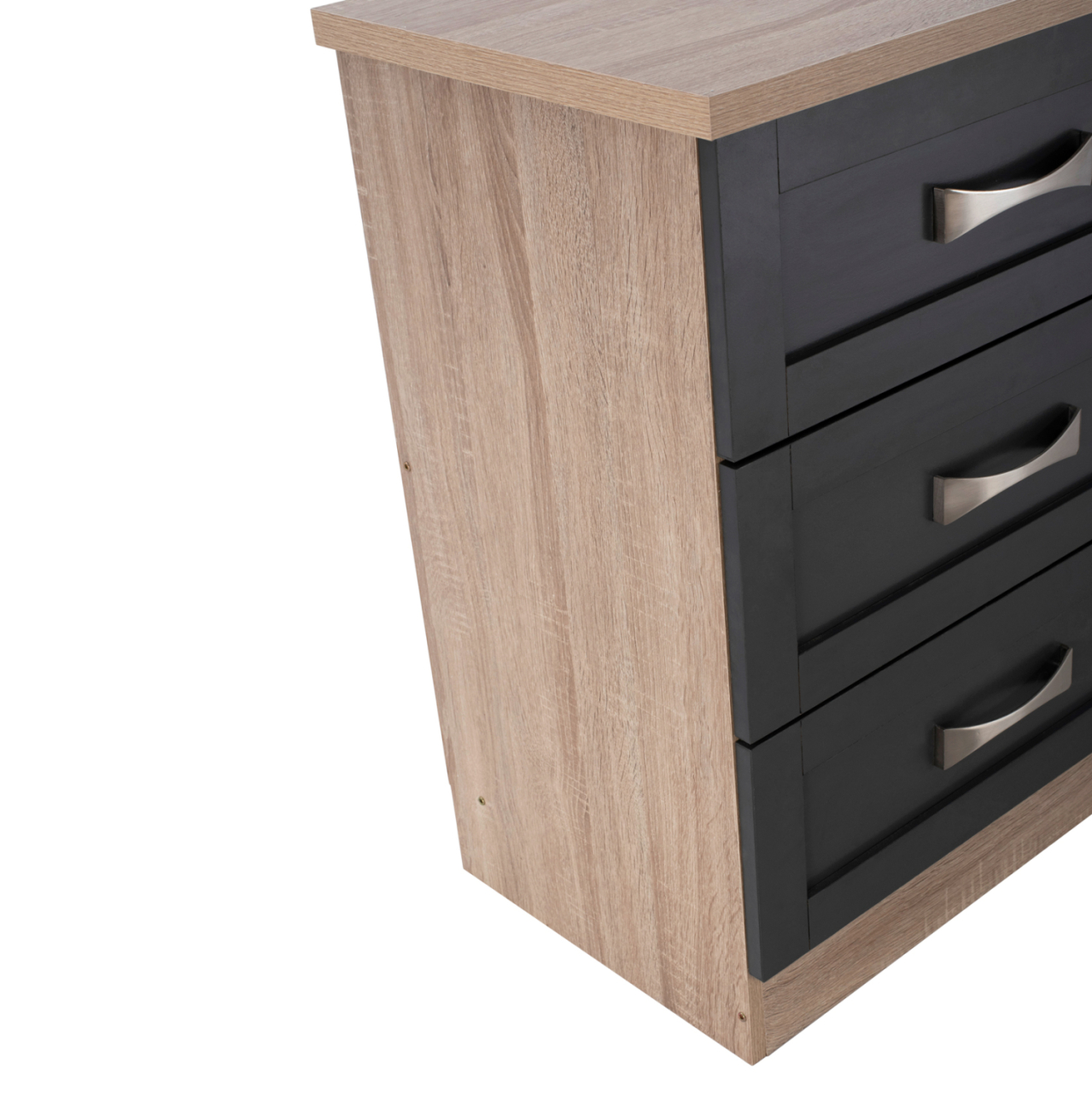 Bedroom dresser -Drawer HM317.04 with 6 drawers Sonama-Grey 120x40x76cm [8]