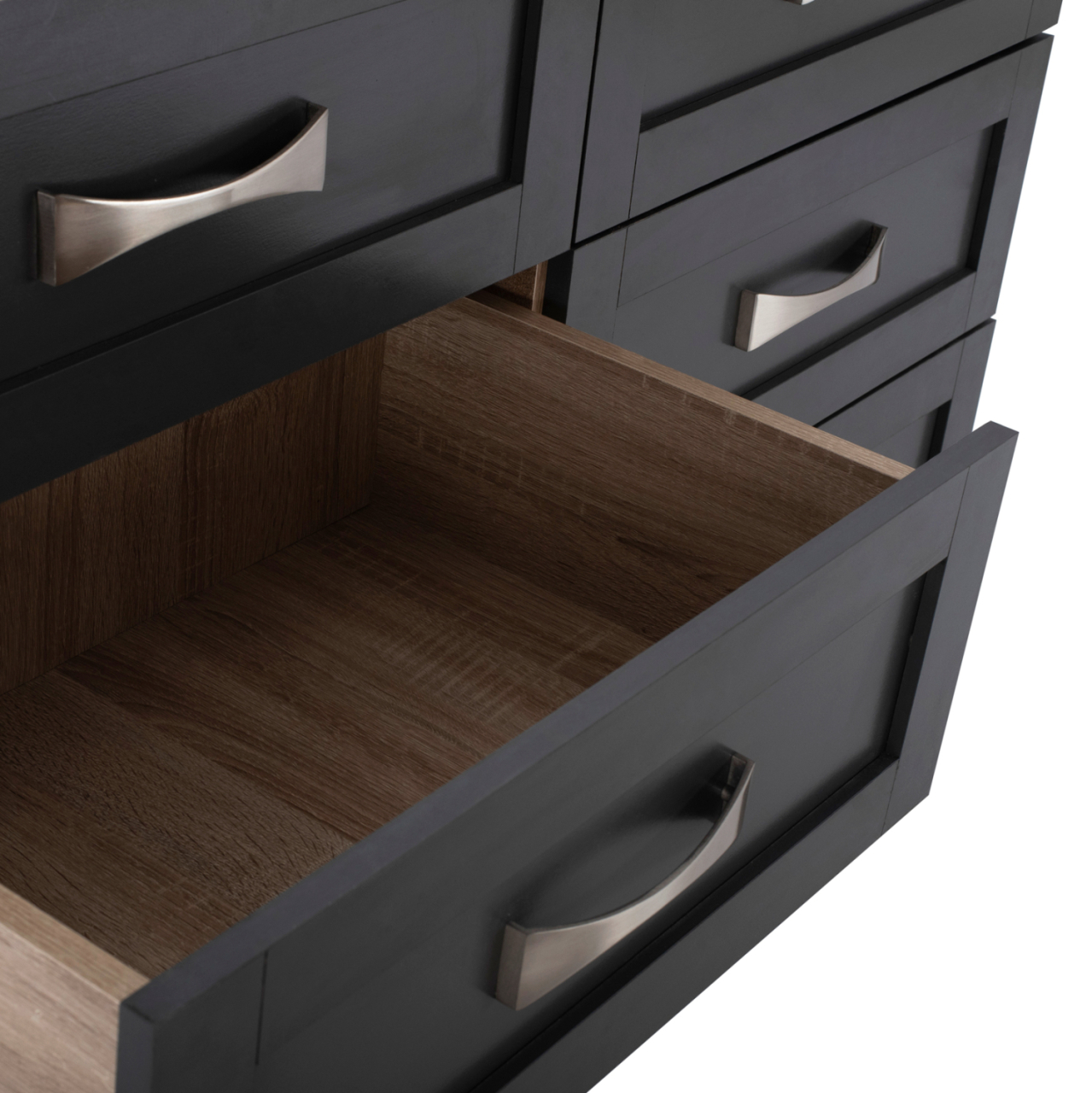 Bedroom dresser -Drawer HM317.04 with 6 drawers Sonama-Grey 120x40x76cm [6]