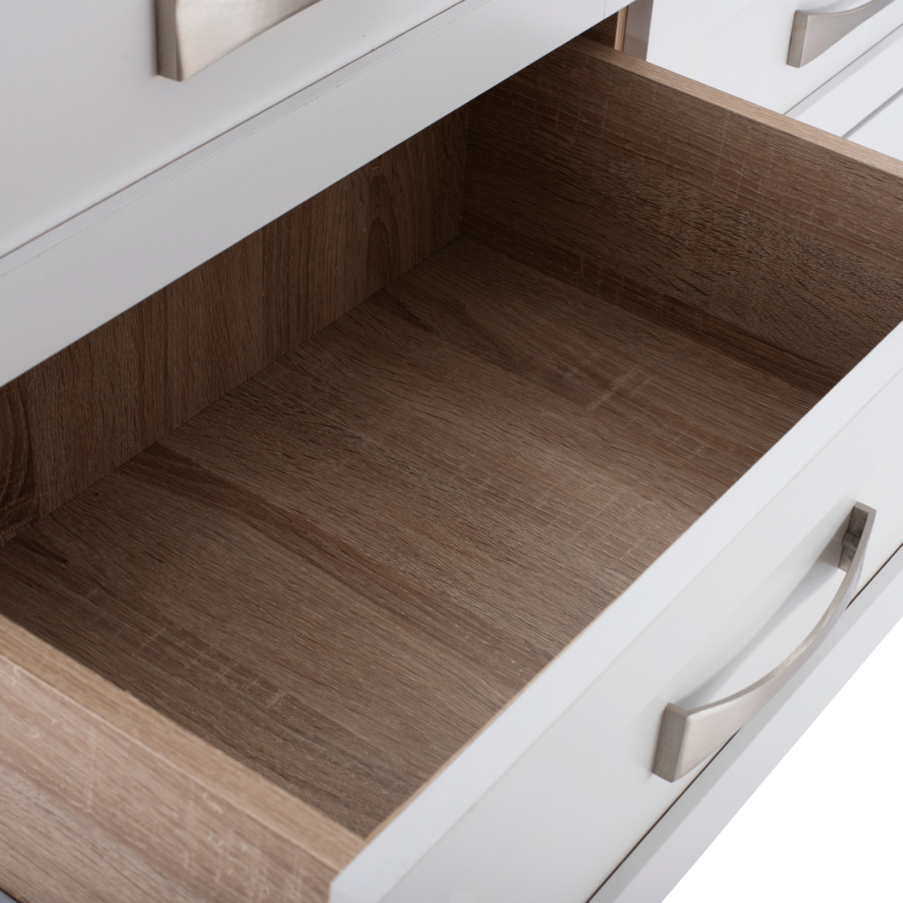 Bedroom dresser -drawer HM317.06 with 6 drawers Sonama-white 120x40x76cm [6]