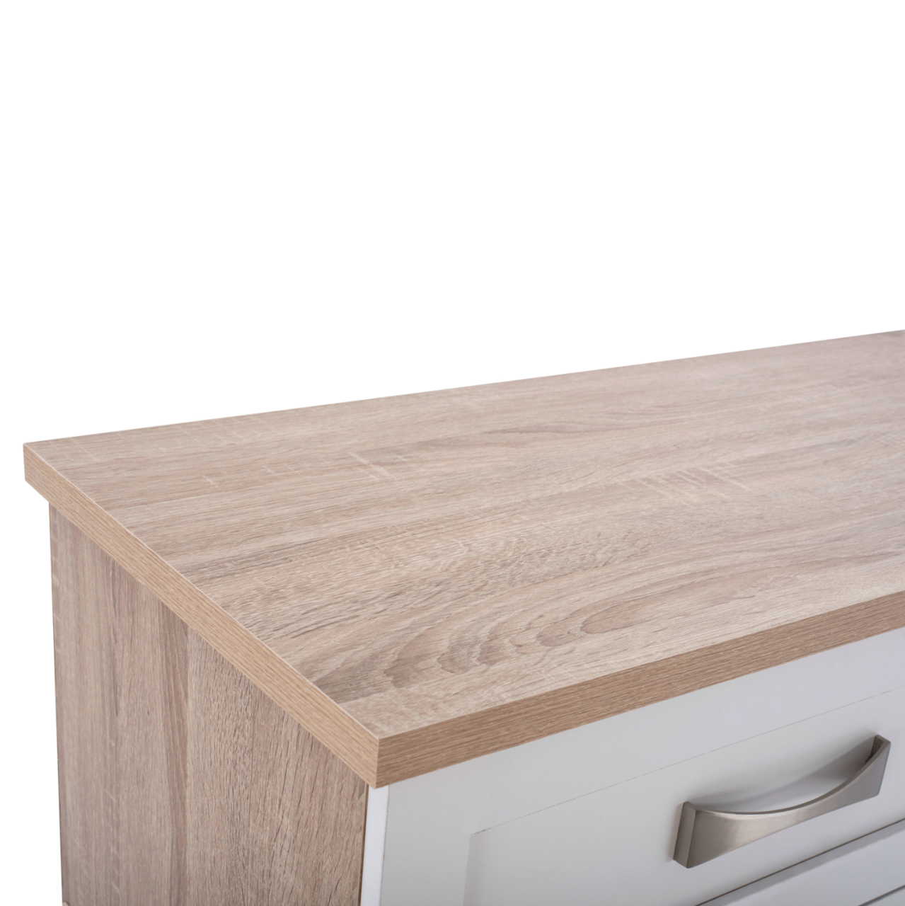 Bedroom dresser -drawer HM317.06 with 6 drawers Sonama-white 120x40x76cm [8]