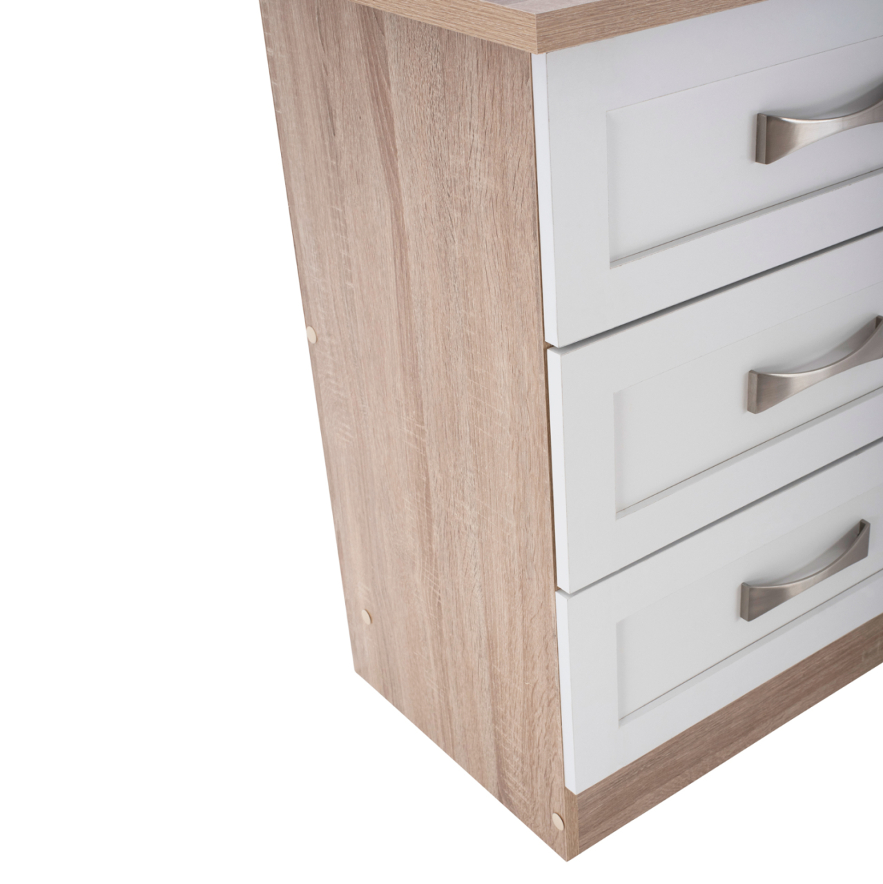 Bedroom dresser -drawer HM317.06 with 6 drawers Sonama-white 120x40x76cm [9]