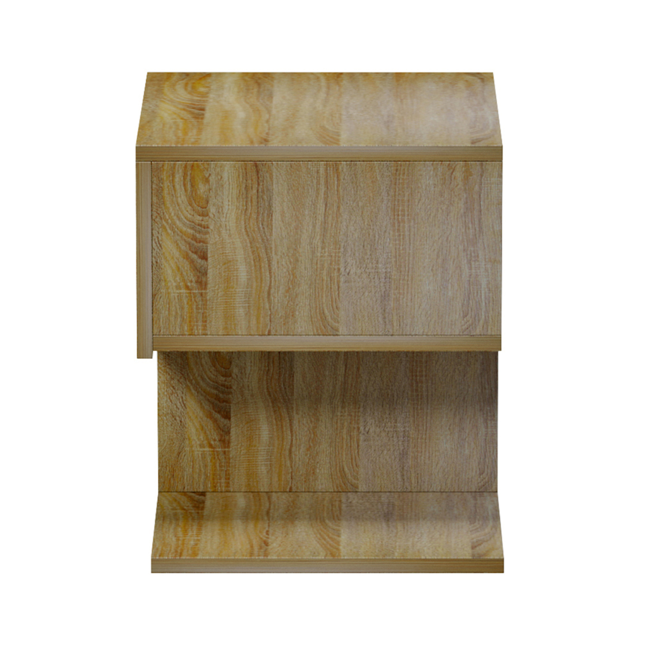 BEDSIDE NIGHTSTAND CASPIAN HM9071.12 MELAMINE IN SONAMA 46.8x33x36.8Hcm. [5]