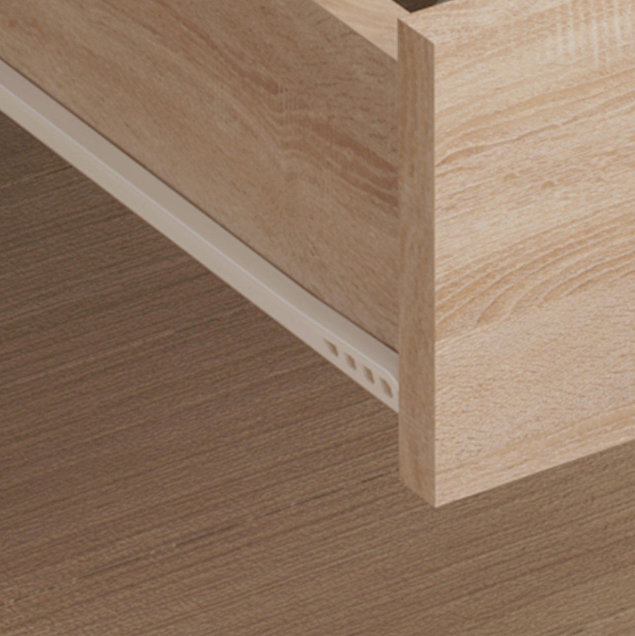 BEDSIDE STAND DINKL HM2472.01 MELAMINE-2 DRAWERS- SONAMA 29,7x29,7x45Hcm. [7]