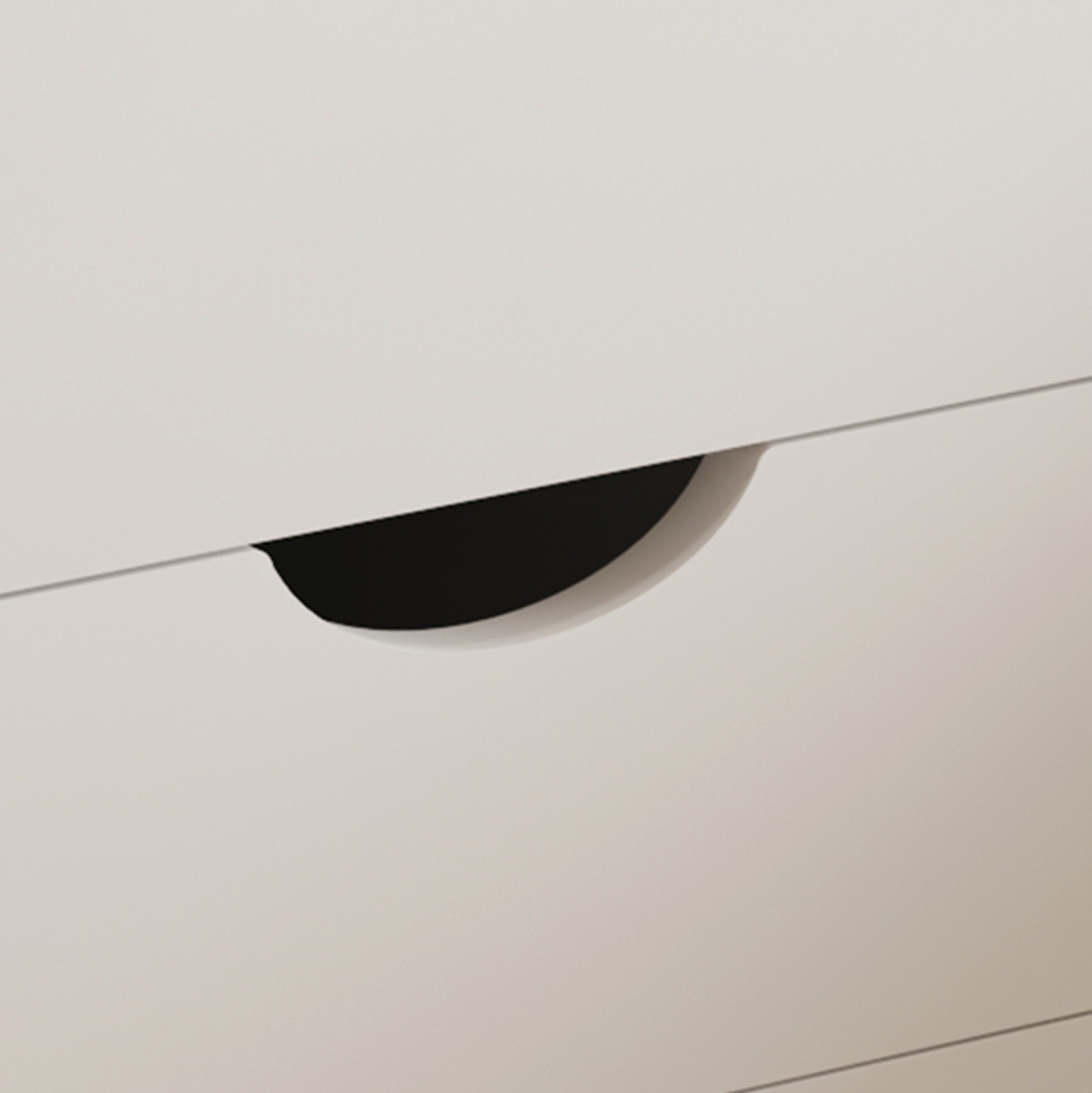 BEDSIDE STAND DINKL HM2472.03 MELAMINE-2 DRAWERS IN WHITE 29,7x29,7x45Hcm. [8]