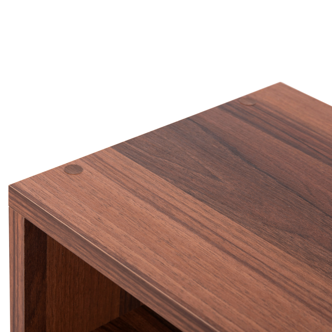 BEDSIDE STAND TODD HM18184.05 MELAMINE IN WALNUT COLOR-METAL LEGS IN BLACK 45.5x29.5x58.5Hcm. [6]