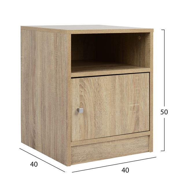 Bedside table Melamine HM2205.02 Sonama 40x40x50 [2]