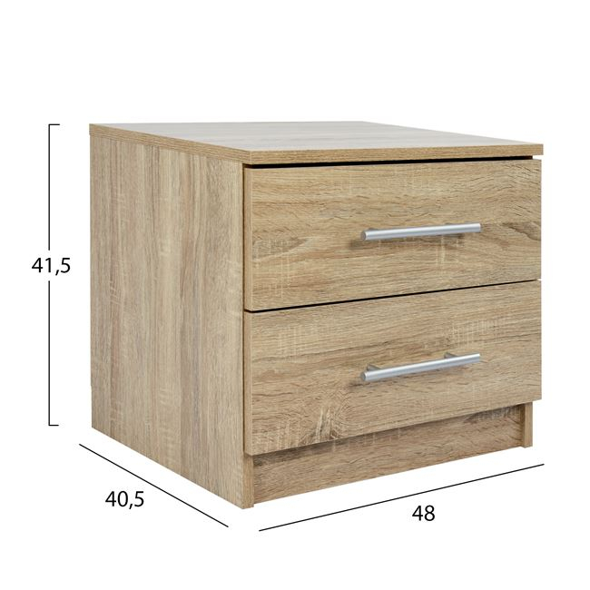 Bedside table Melamine HM2220.02 sonama 48x40.5x41.5 [2]