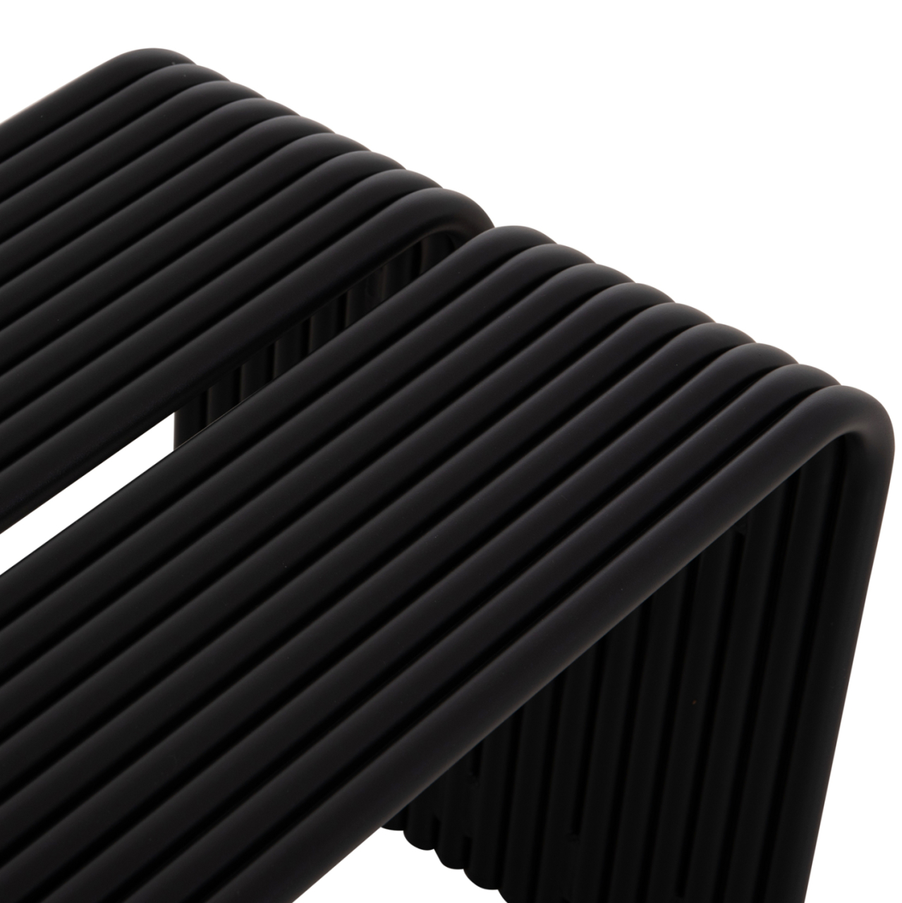BENCH 2-SEATER SERIES INTREPID HM6327.01 ALUMINUM IN BLACK 109,5x37x42Hcm. [6]