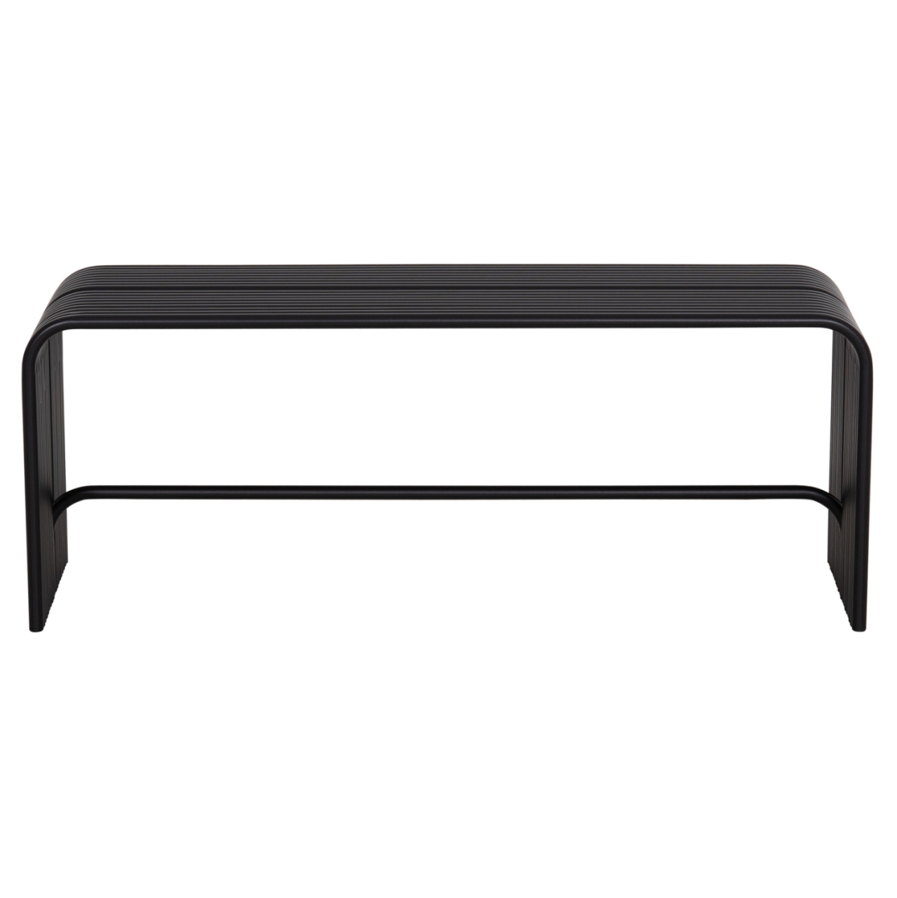 BENCH 2-SEATER SERIES INTREPID HM6327.01 ALUMINUM IN BLACK 109,5x37x42Hcm. [3]
