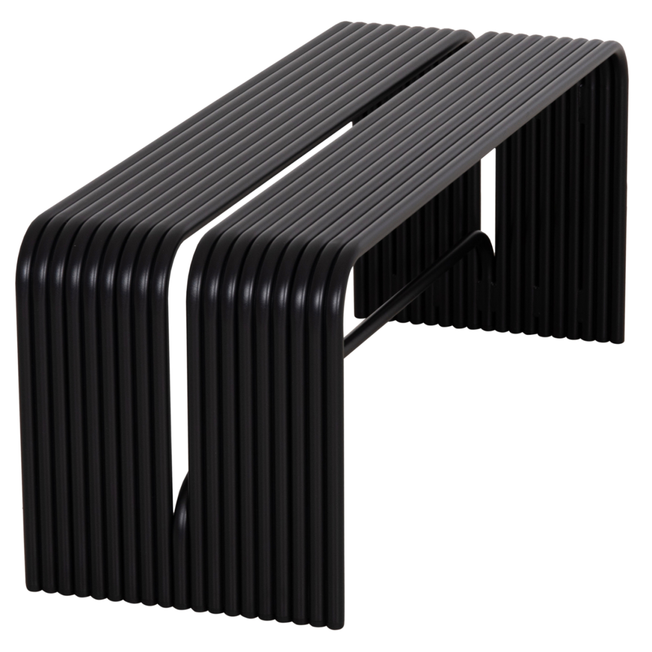 BENCH 2-SEATER SERIES INTREPID HM6327.01 ALUMINUM IN BLACK 109,5x37x42Hcm. [9]